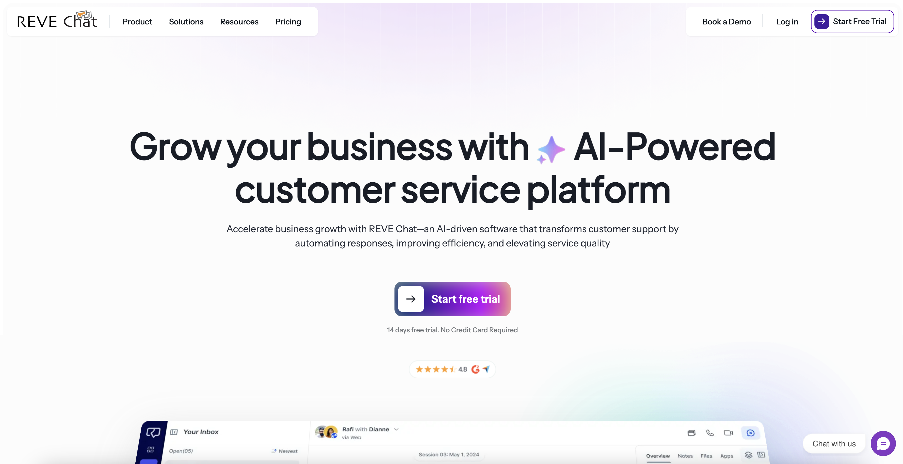REVE Chat - Screenshot showing the interface and features of this AI tool