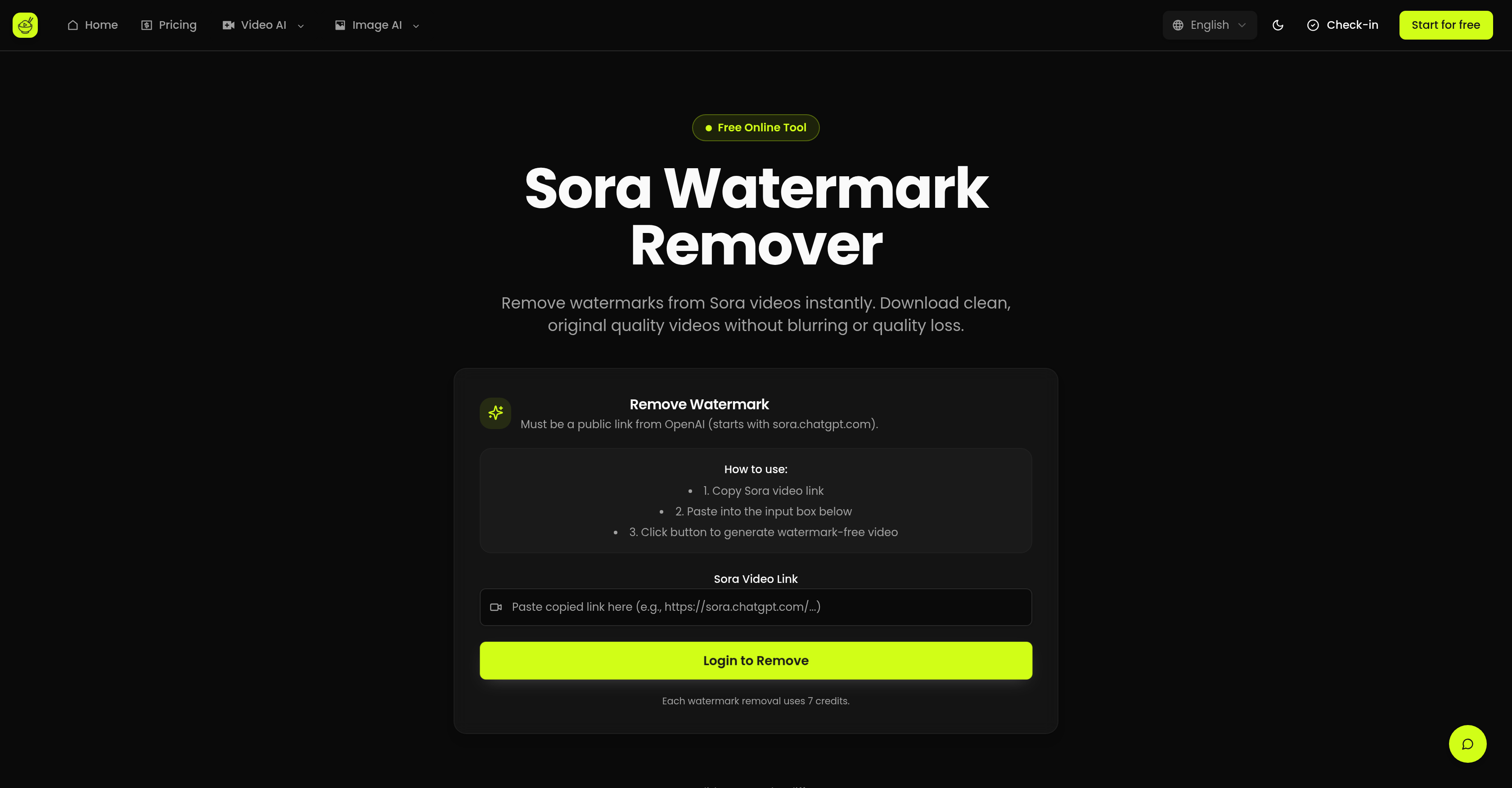 Sora Watermark Remover | Ricebowl AI - Screenshot showing the interface and features of this AI tool