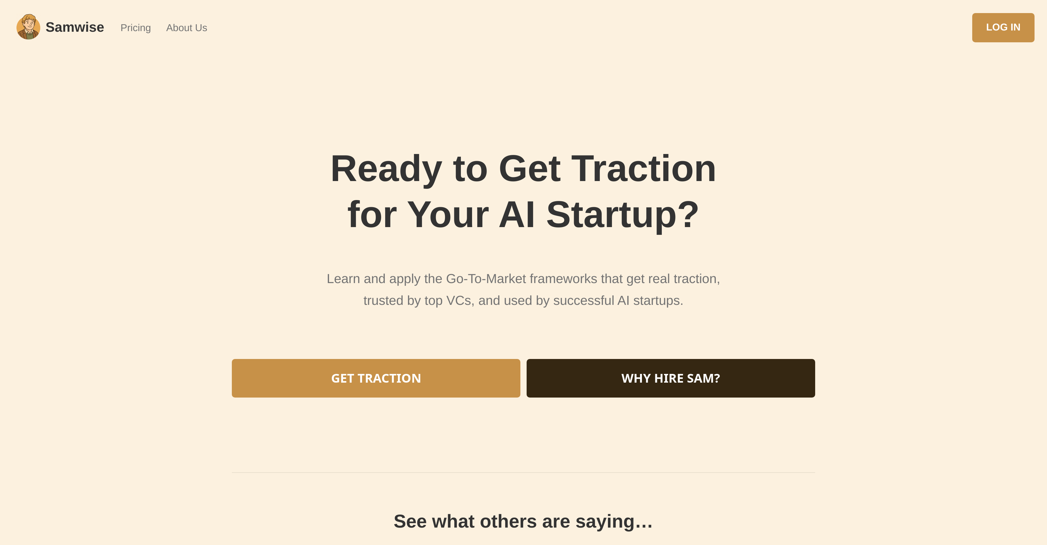 Samwise - Screenshot showing the interface and features of this AI tool