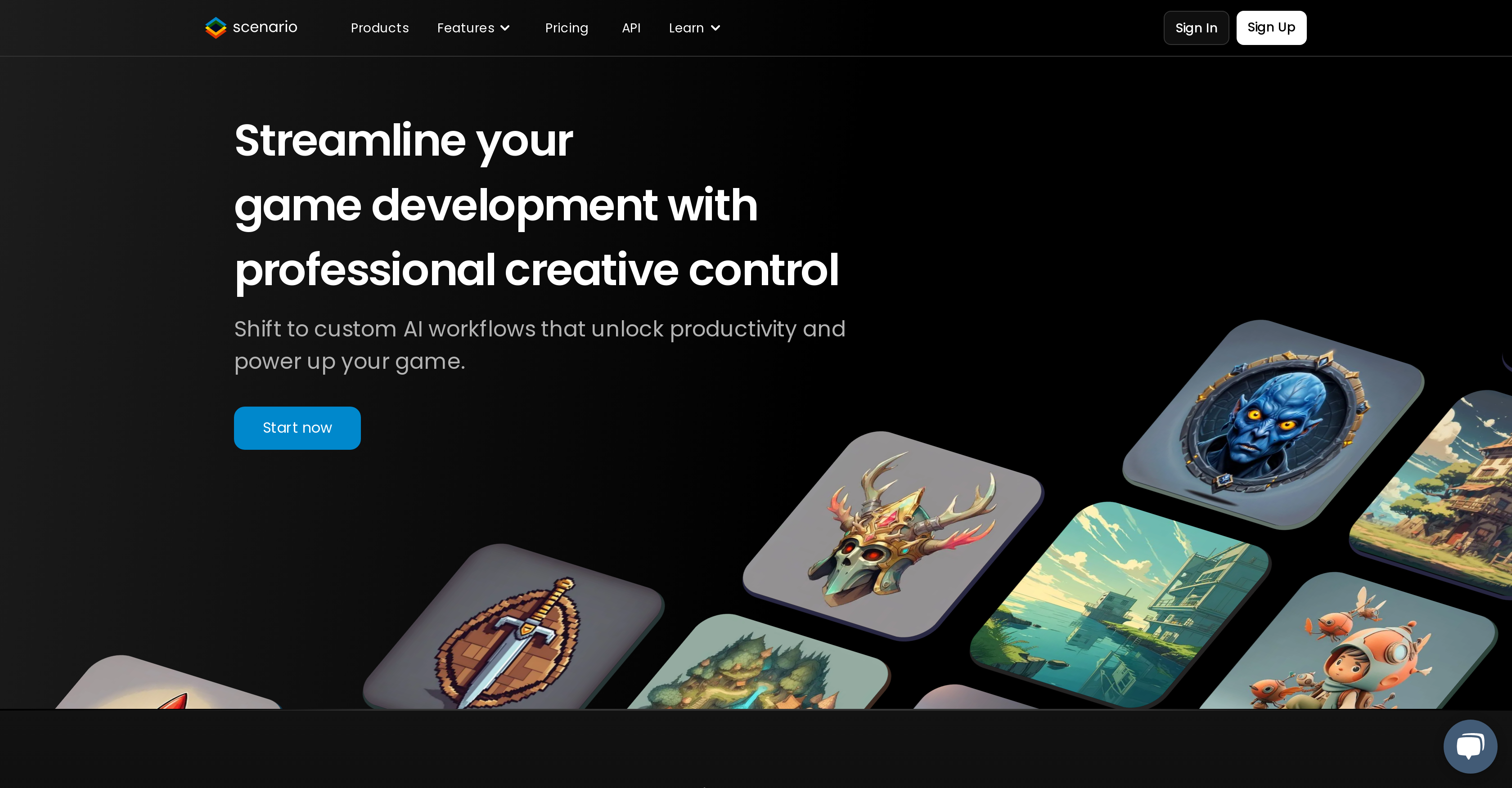 Scenariov1.8 - Screenshot showing the interface and features of this AI tool