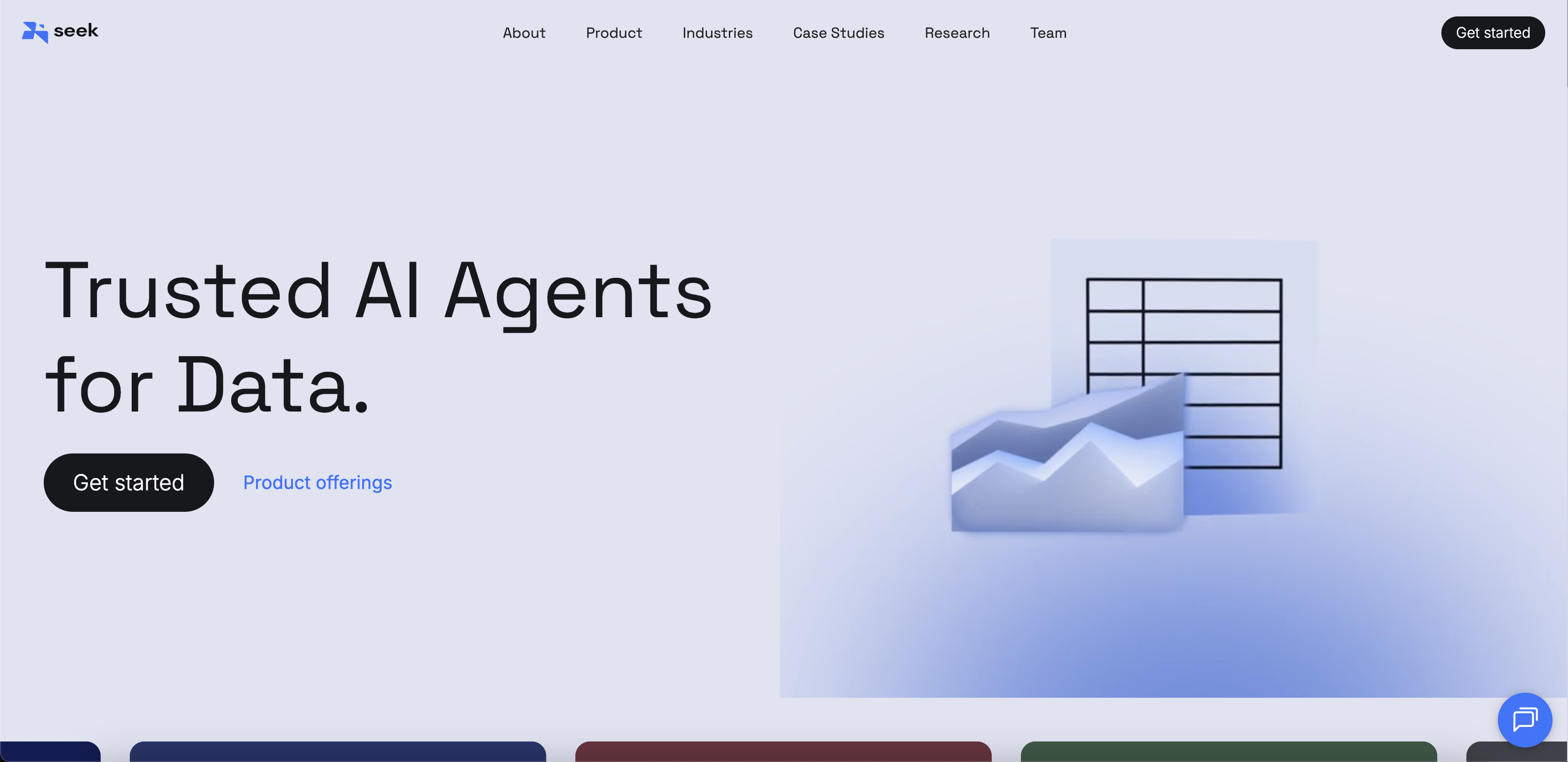 Seek - Screenshot showing the interface and features of this AI tool