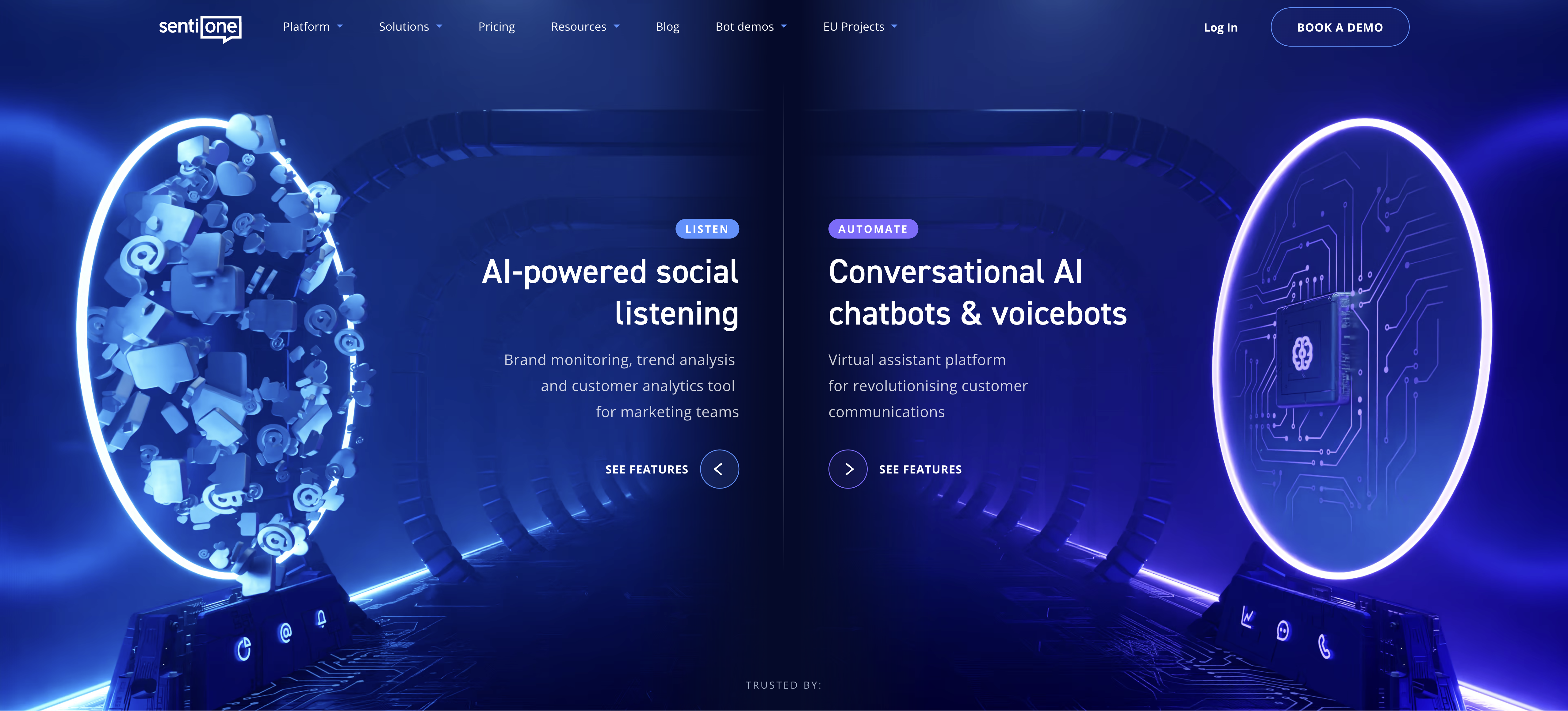 SentiOne - Screenshot showing the interface and features of this AI tool