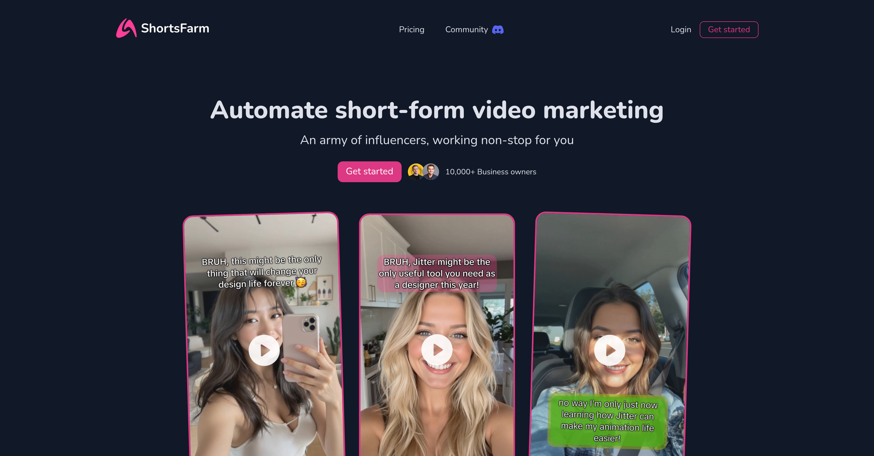 ShortsFarm - Screenshot showing the interface and features of this AI tool