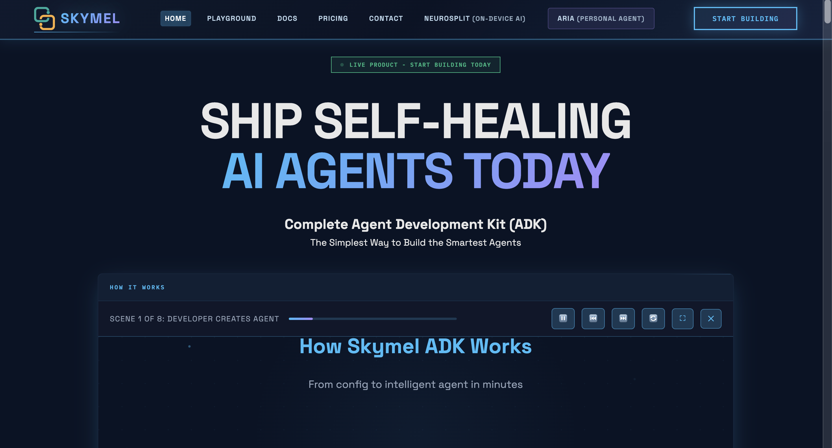 Skymel ADK (Agent Development Kit)v1.0.0 - Screenshot showing the interface and features of this AI tool