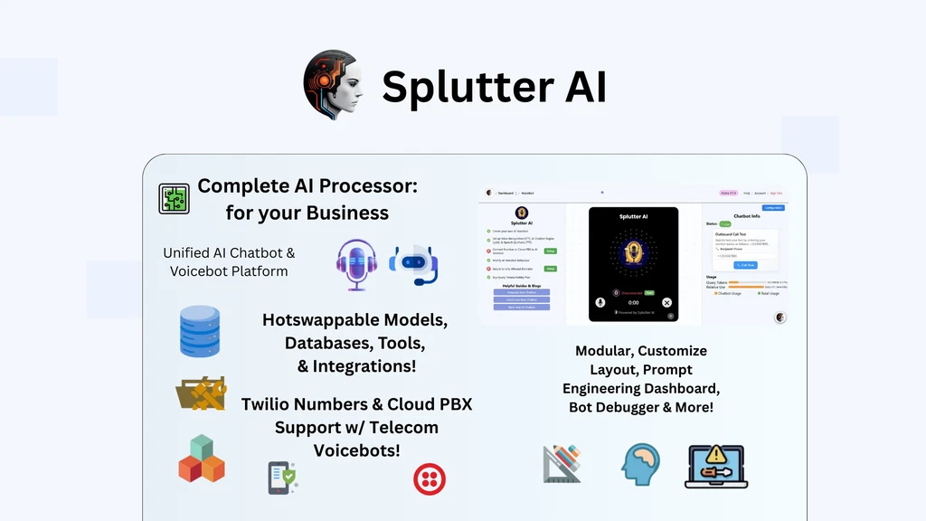 Splutter AIv2 - Screenshot showing the interface and features of this AI tool