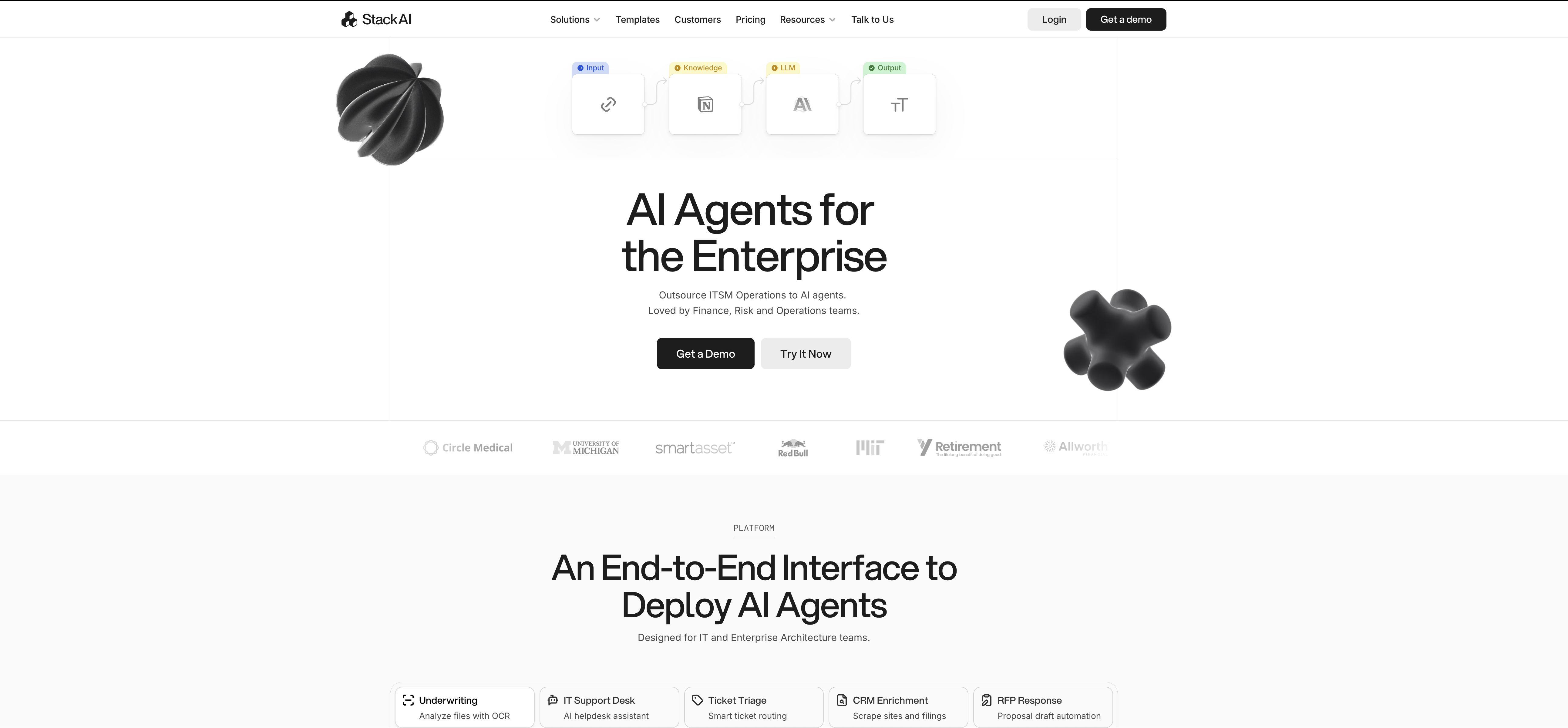 Stack AI - Screenshot showing the interface and features of this AI tool