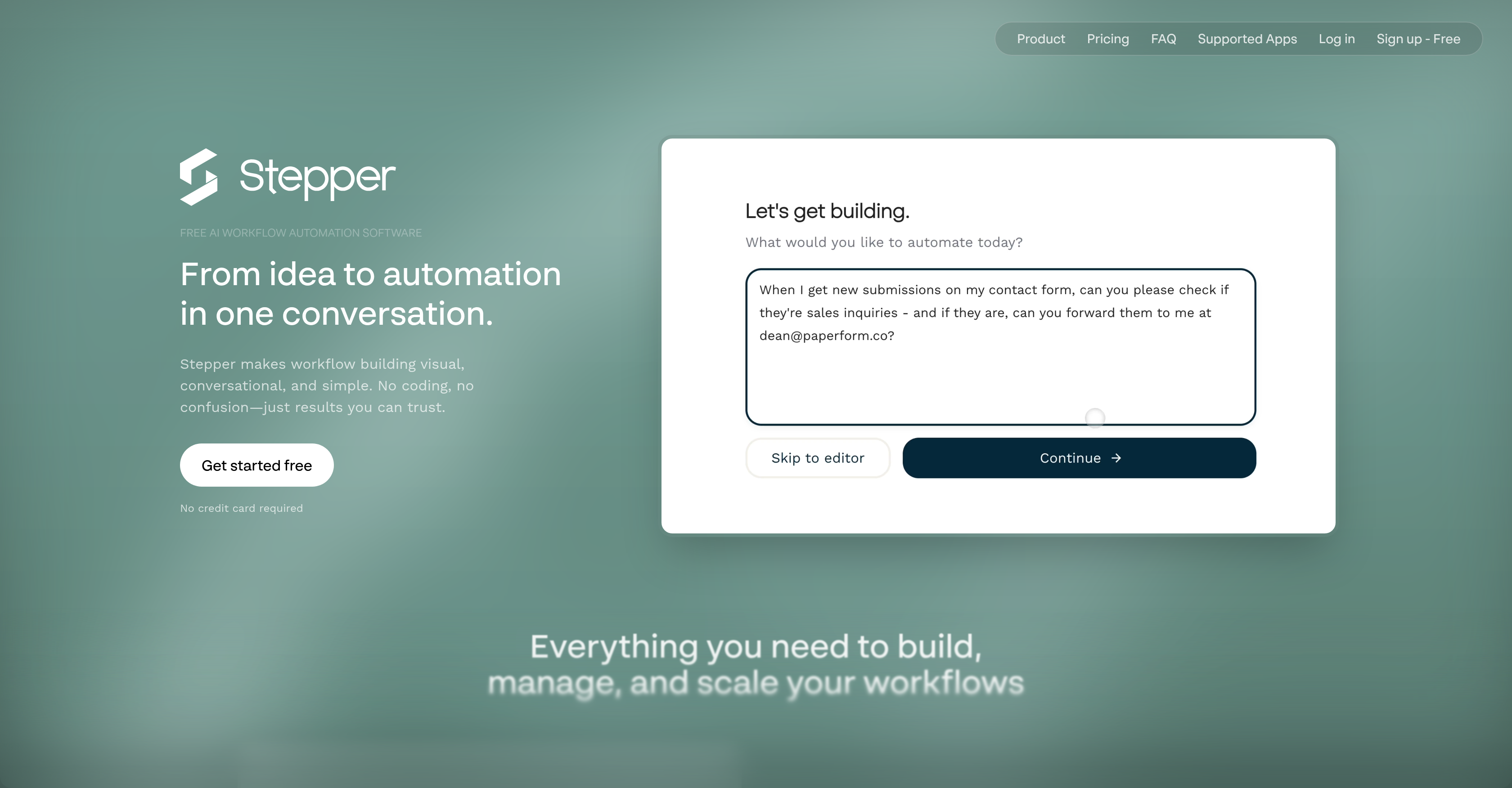 Stepper - Screenshot showing the interface and features of this AI tool