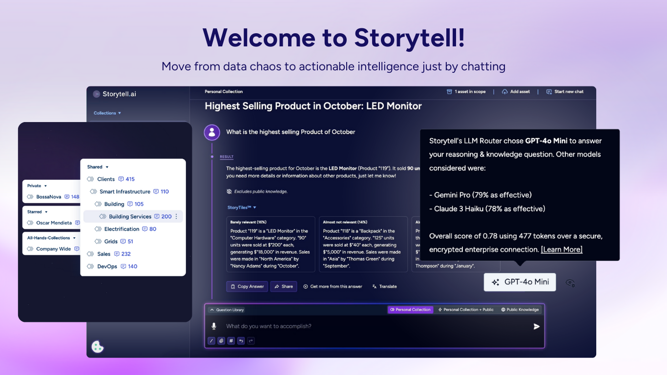 Storytell.aiv2 - Screenshot showing the interface and features of this AI tool
