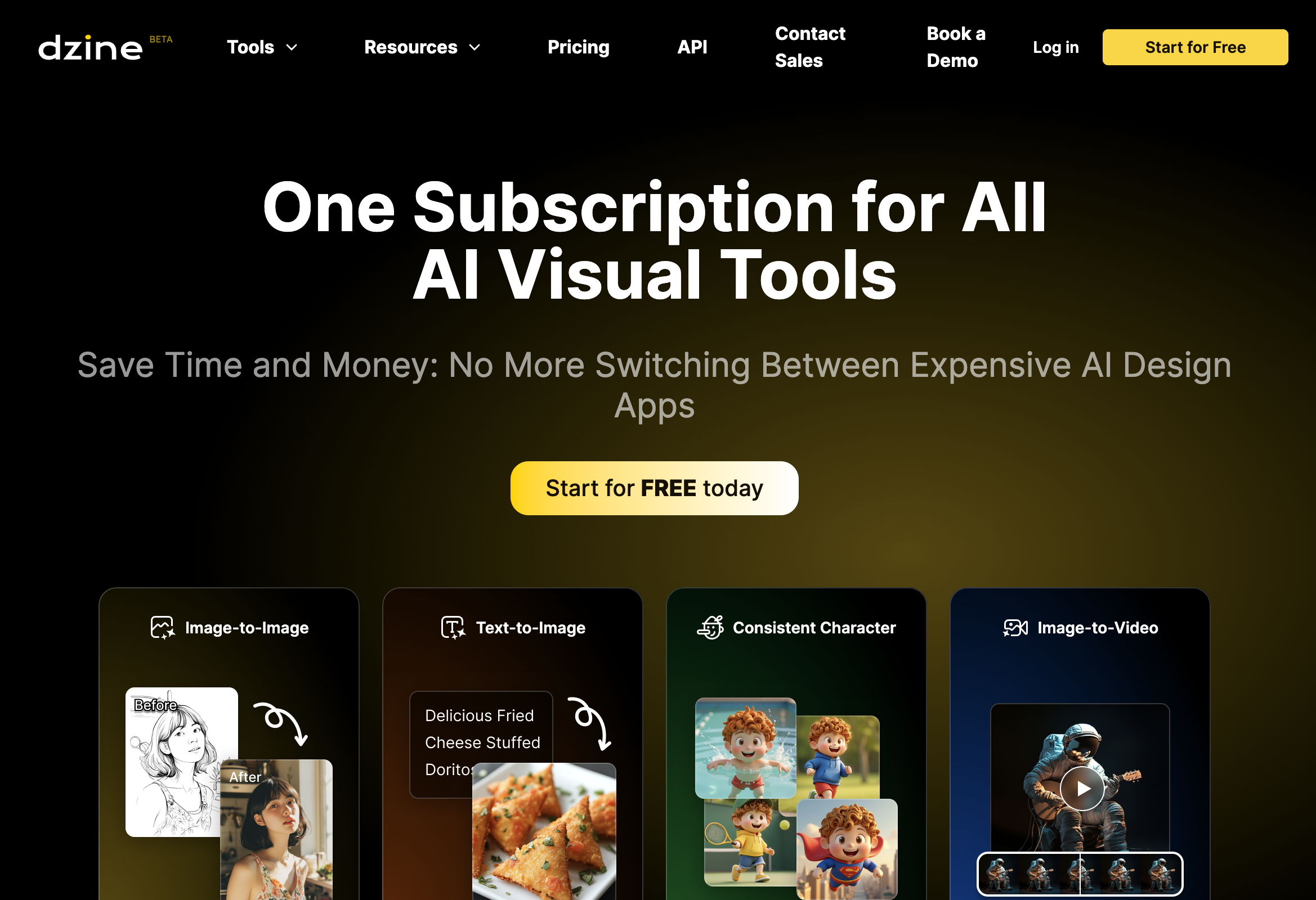 Dzinev2.4 - Screenshot showing the interface and features of this AI tool