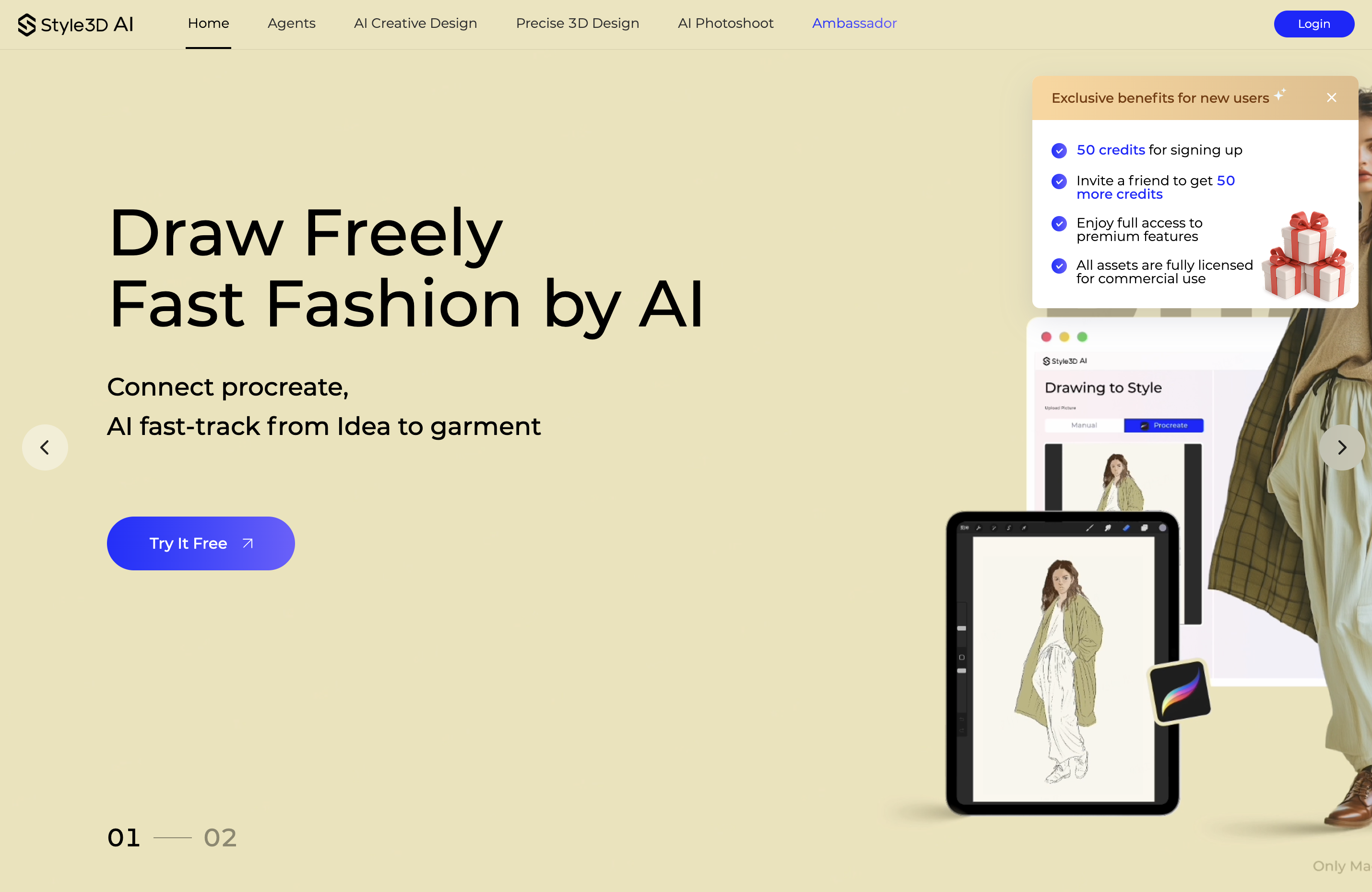 Style3D AI - Screenshot showing the interface and features of this AI tool