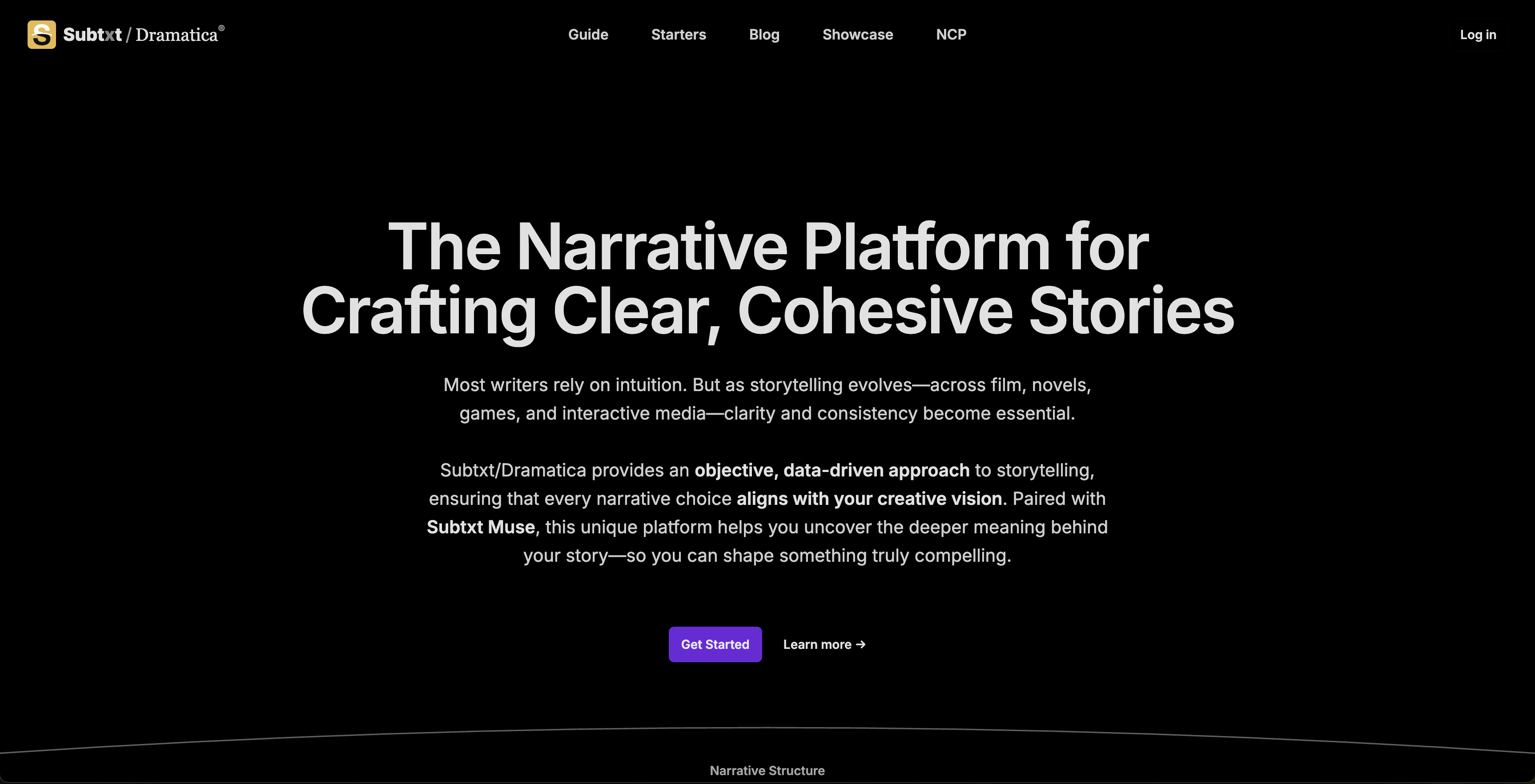 Subtxt - Screenshot showing the interface and features of this AI tool