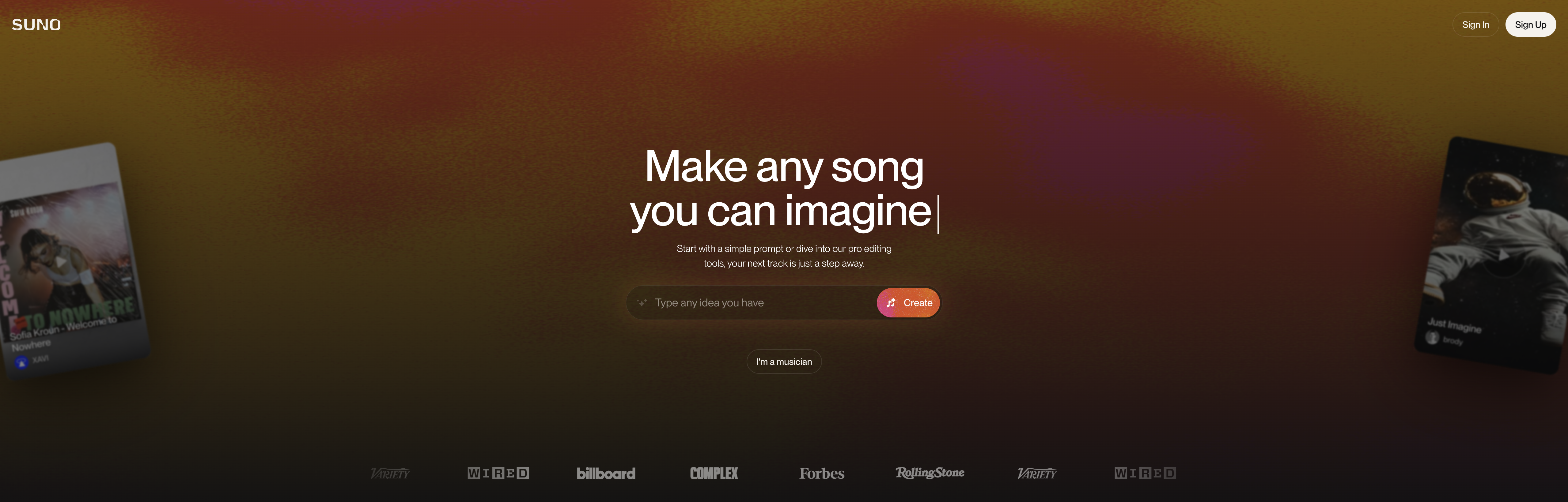 Sunov5 - Screenshot showing the interface and features of this AI tool