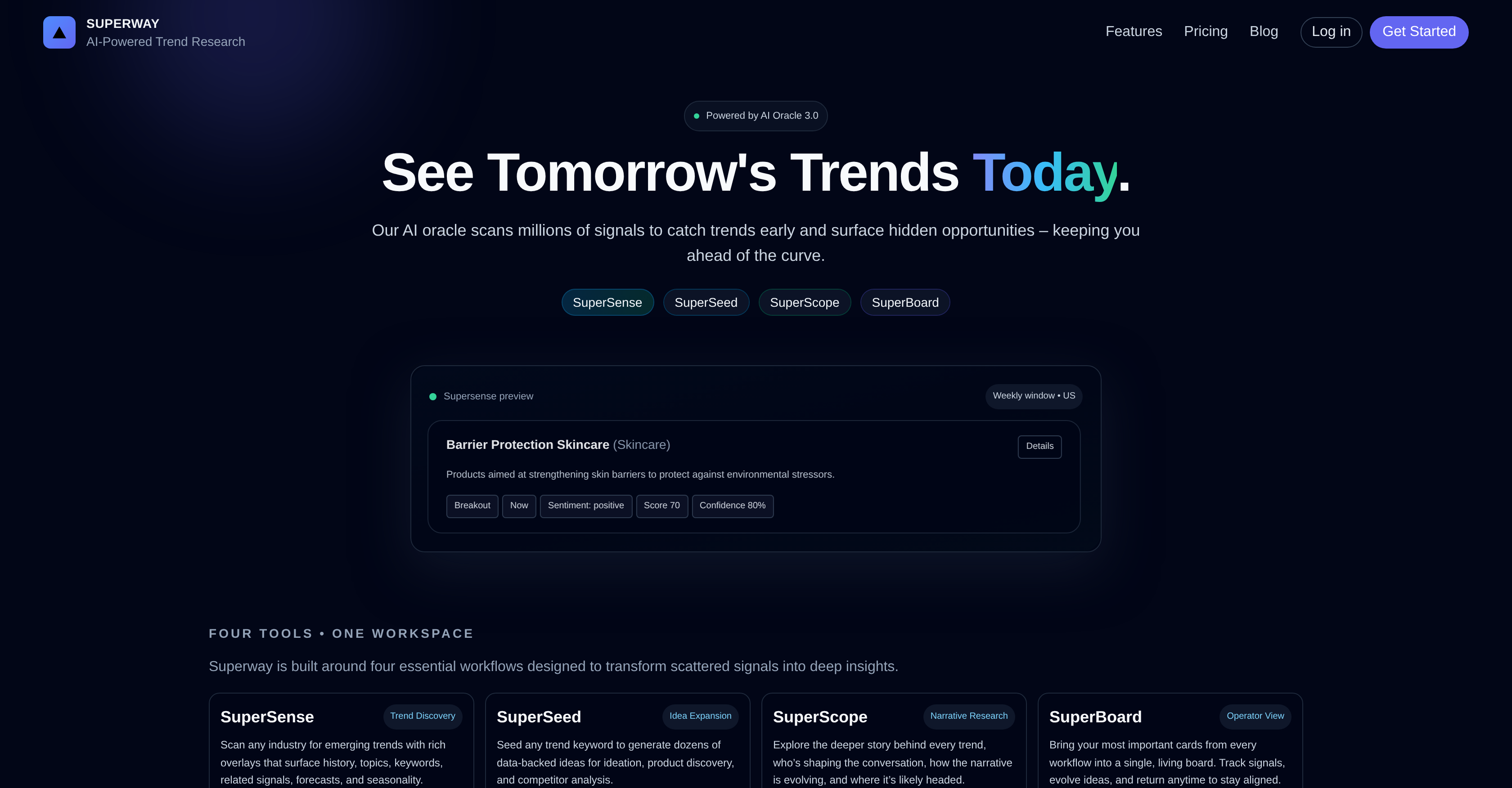Superway - Screenshot showing the interface and features of this AI tool