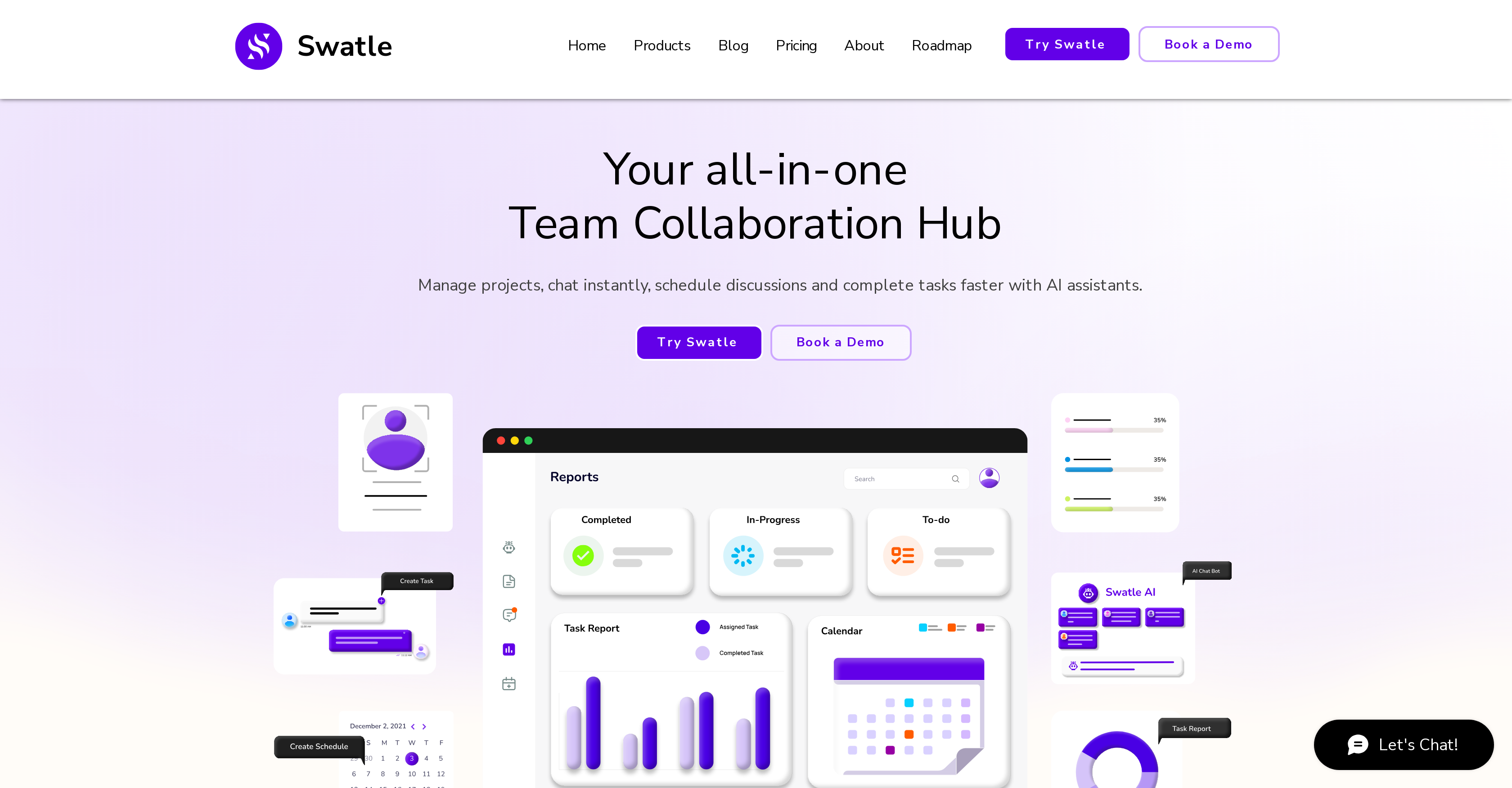 Swatle - Screenshot showing the interface and features of this AI tool