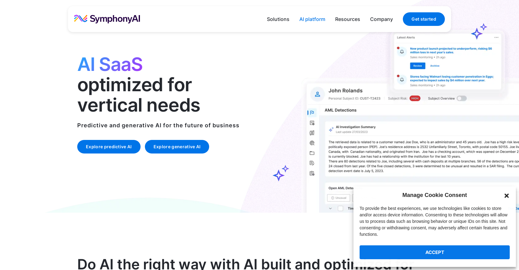Symphony - Screenshot showing the interface and features of this AI tool