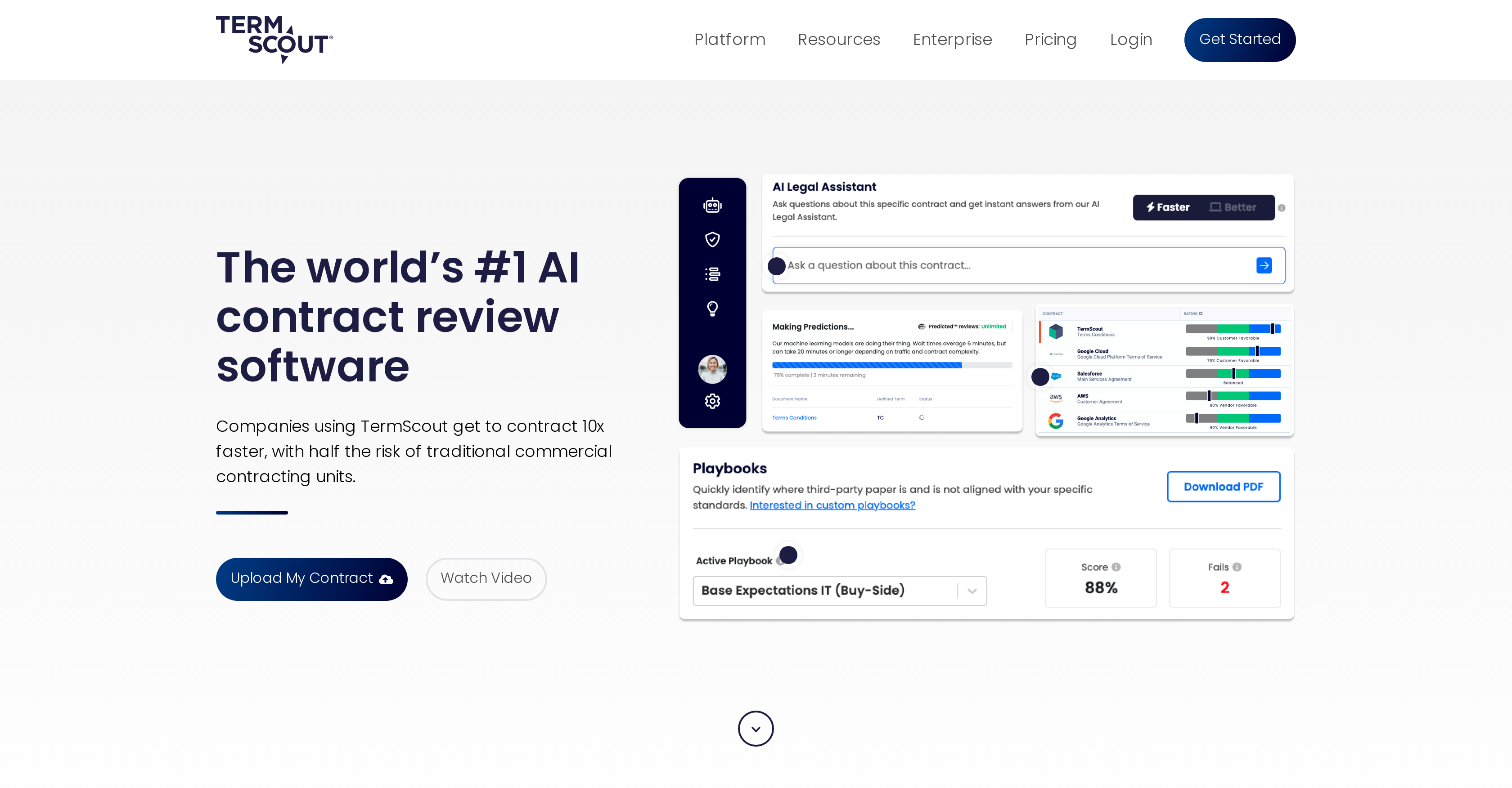 TermScout - Screenshot showing the interface and features of this AI tool