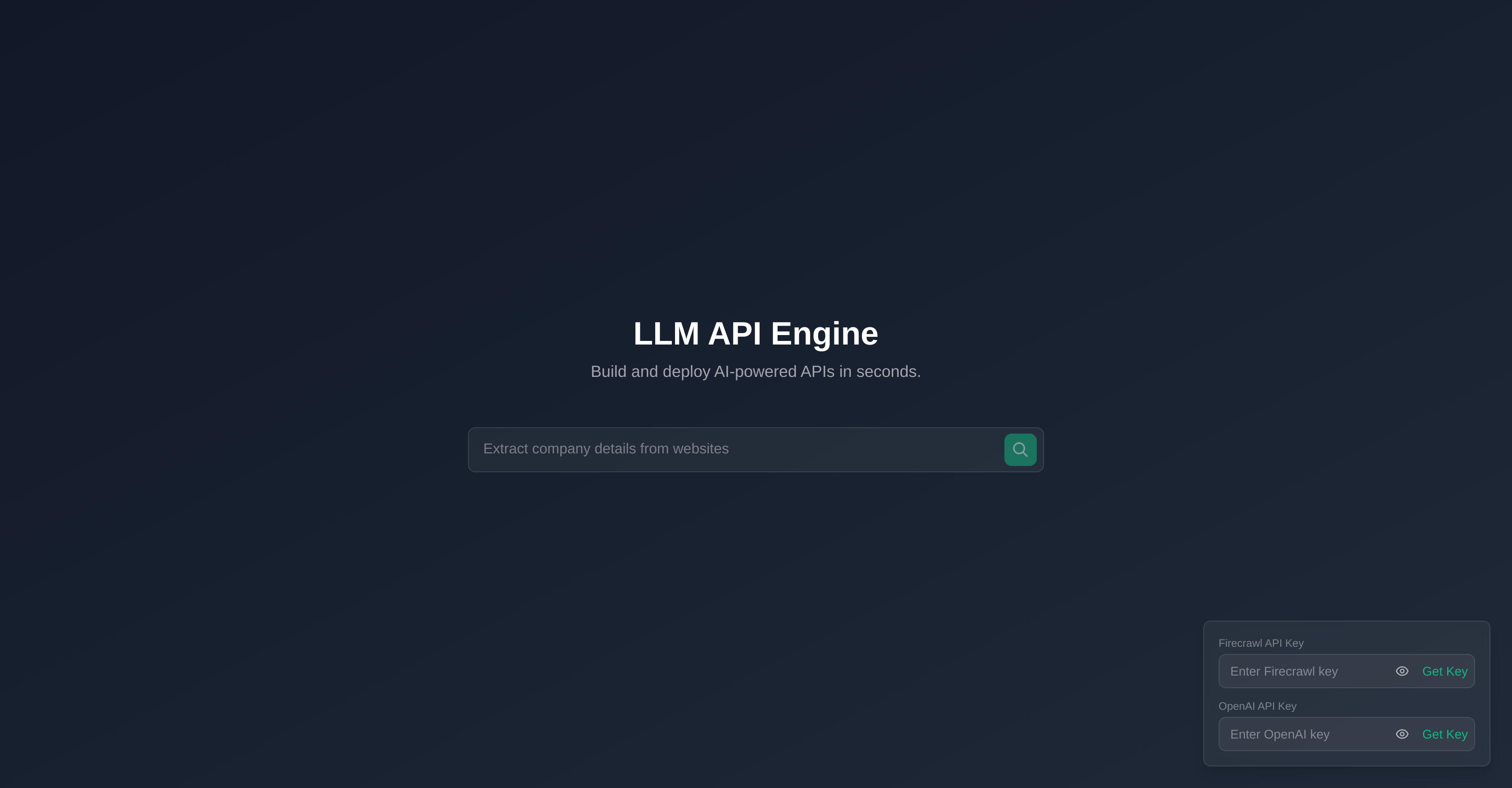 Text to API - Screenshot showing the interface and features of this AI tool