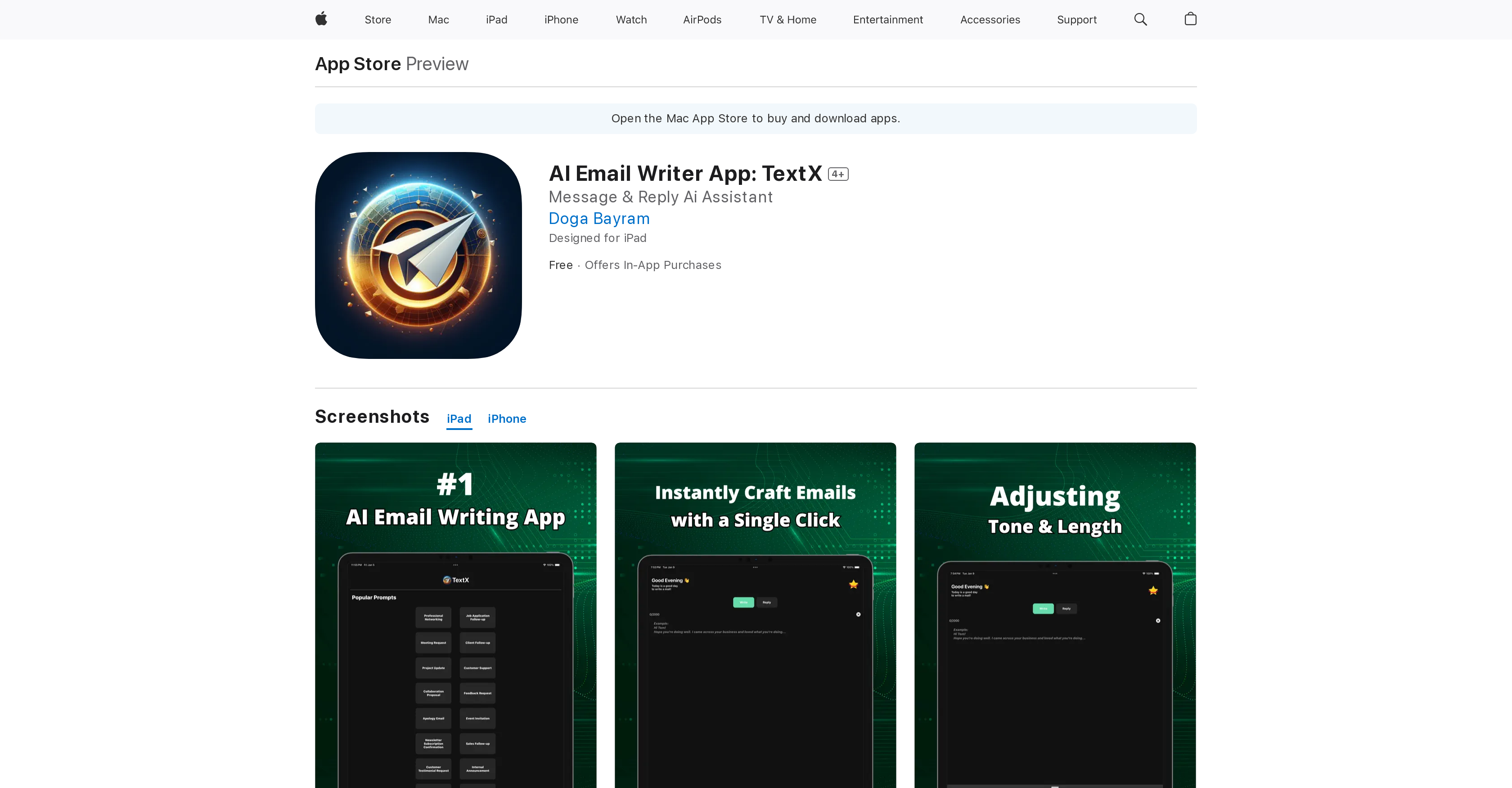 TextX - Screenshot showing the interface and features of this AI tool