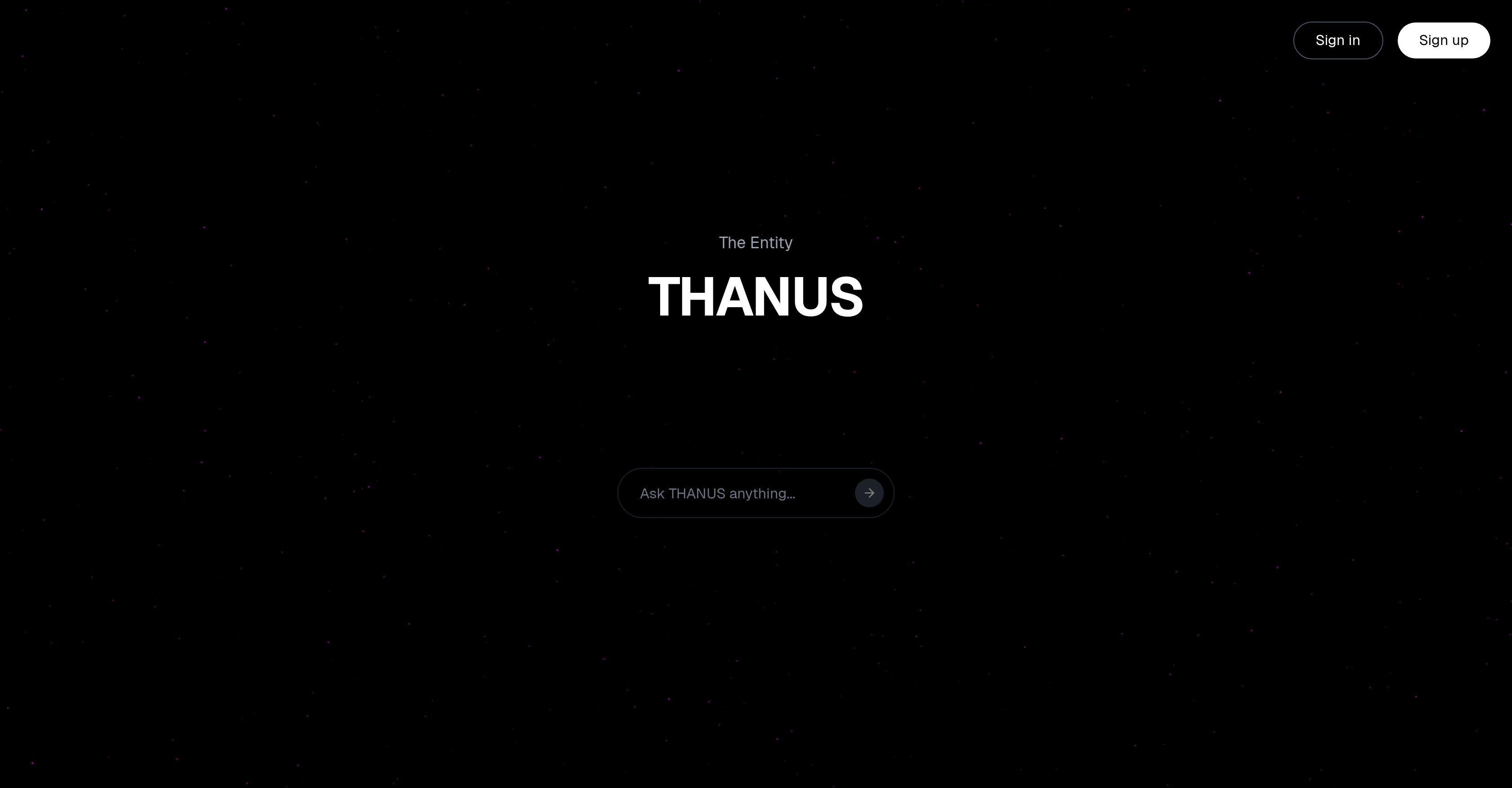 Thanus - Screenshot showing the interface and features of this AI tool