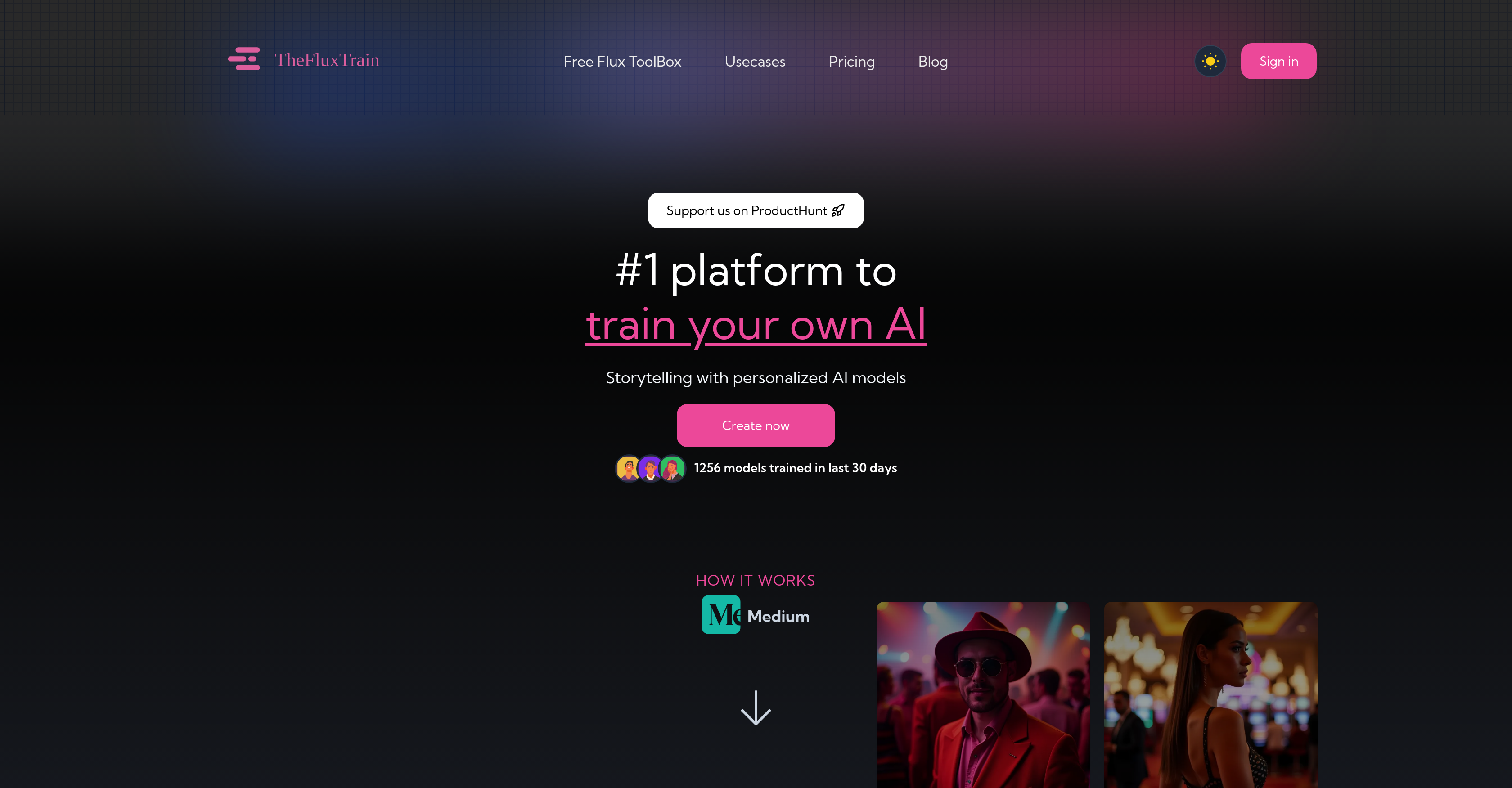 TheFluxTrainv2.0.0 - Screenshot showing the interface and features of this AI tool