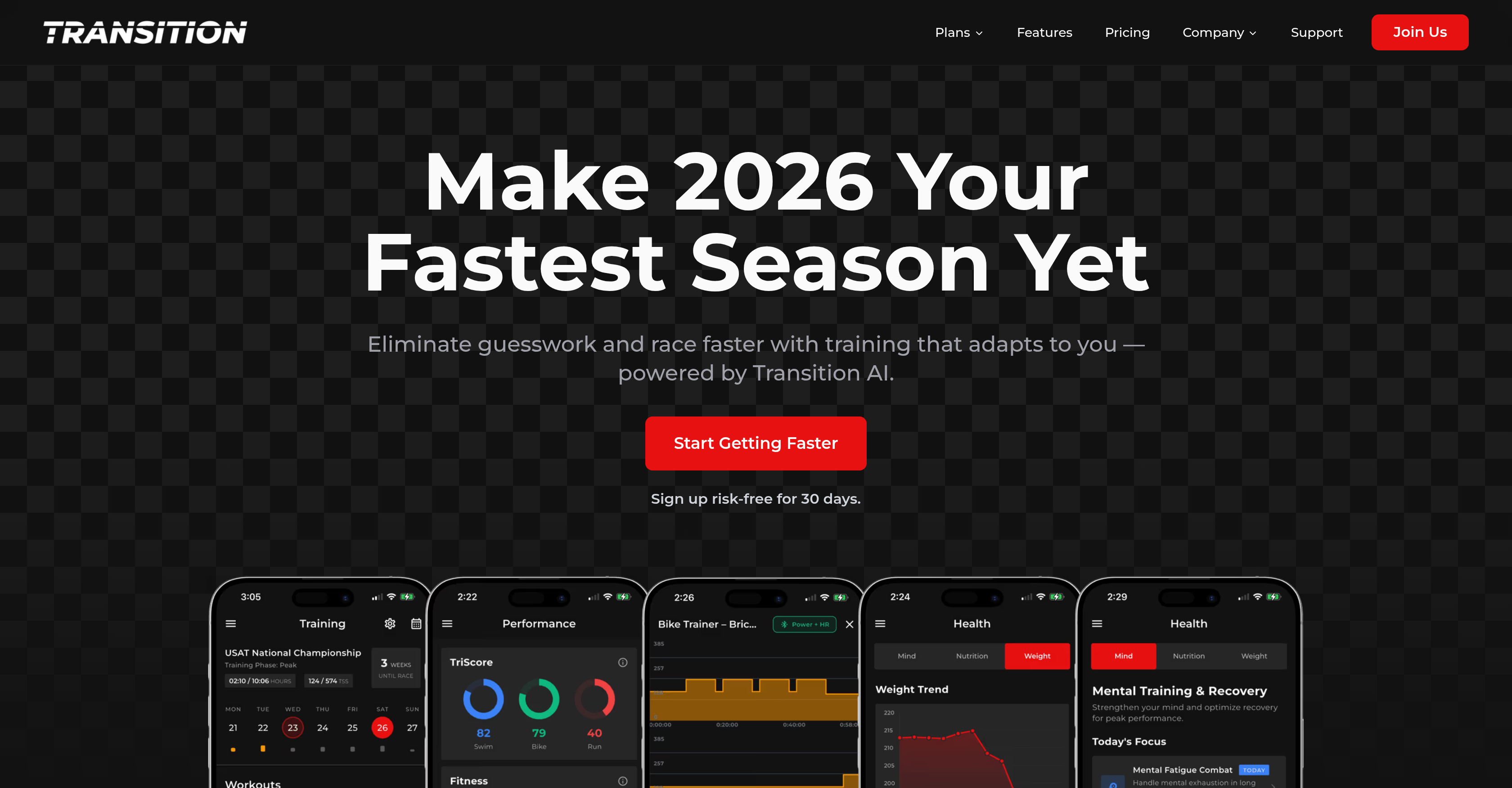 Transition - Screenshot showing the interface and features of this AI tool