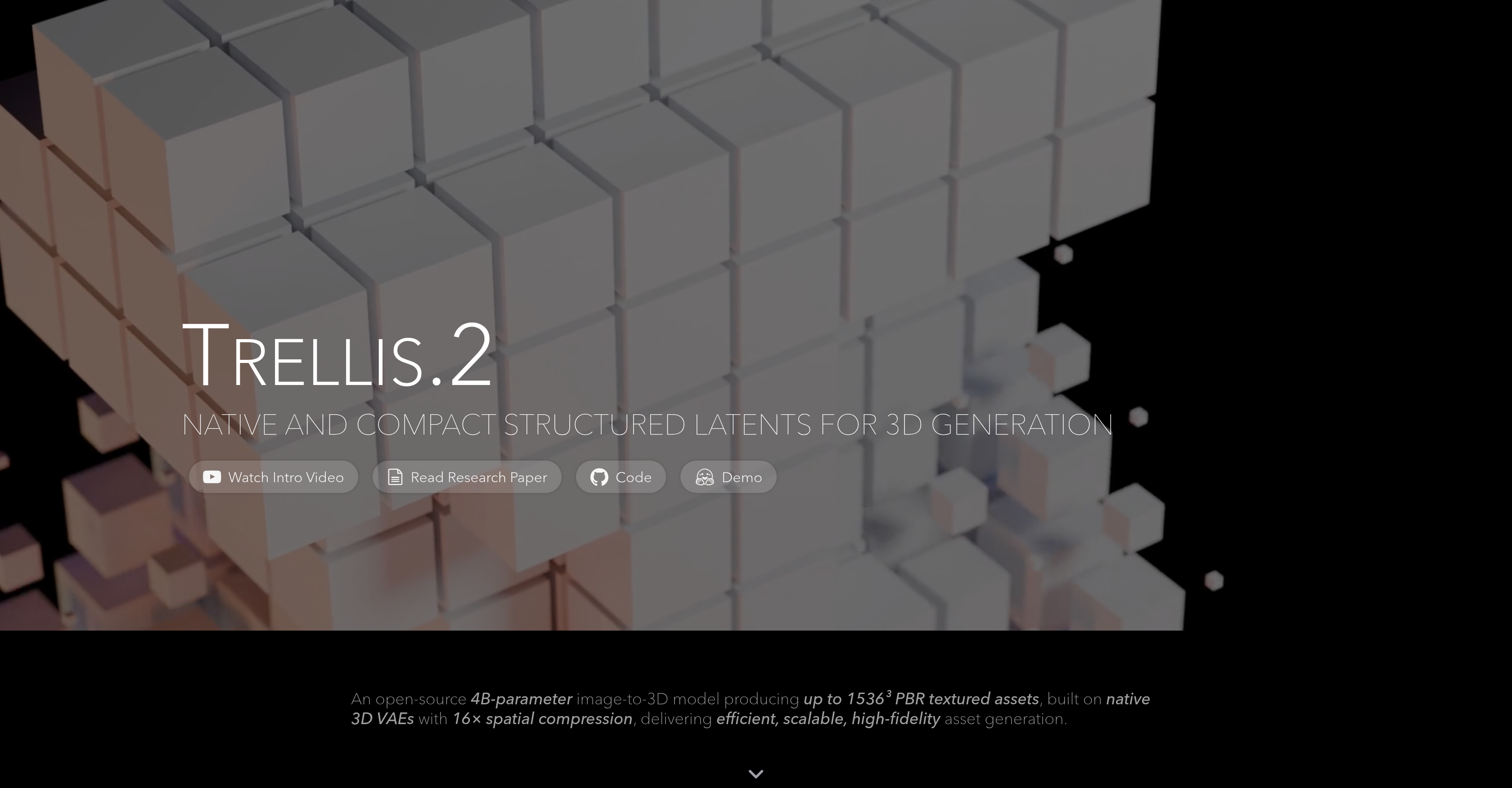 TRELLIS 2 - Screenshot showing the interface and features of this AI tool