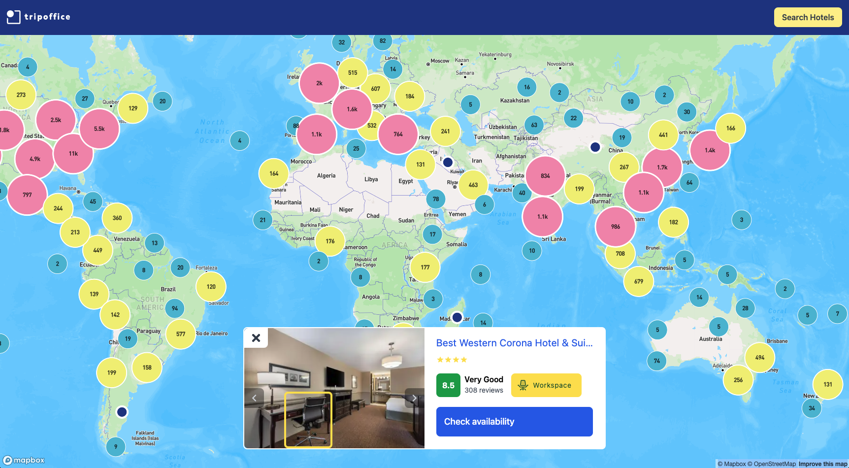 TripOffice.comv2.0.0 - Screenshot showing the interface and features of this AI tool