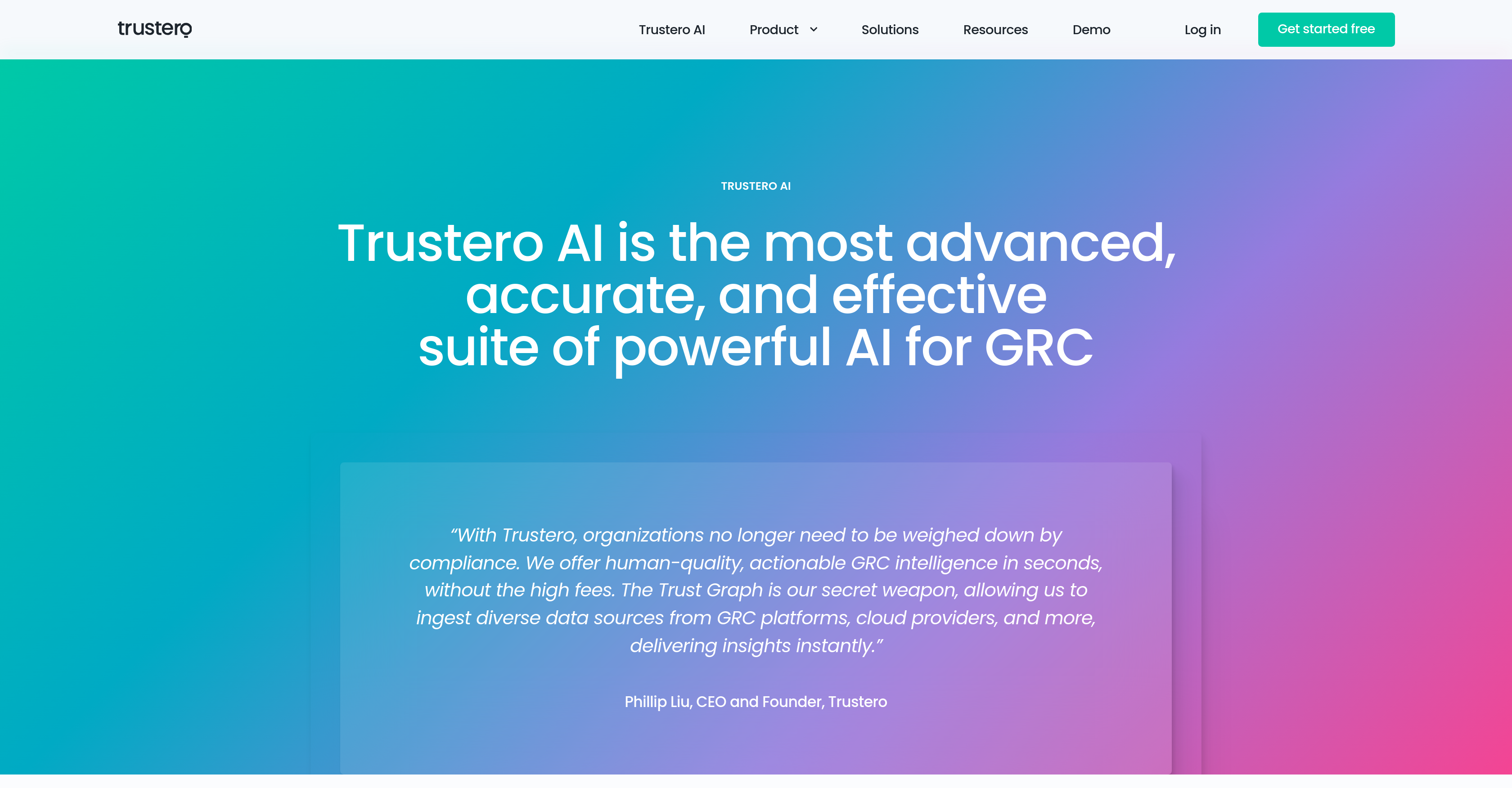 Trustero AI - Screenshot showing the interface and features of this AI tool