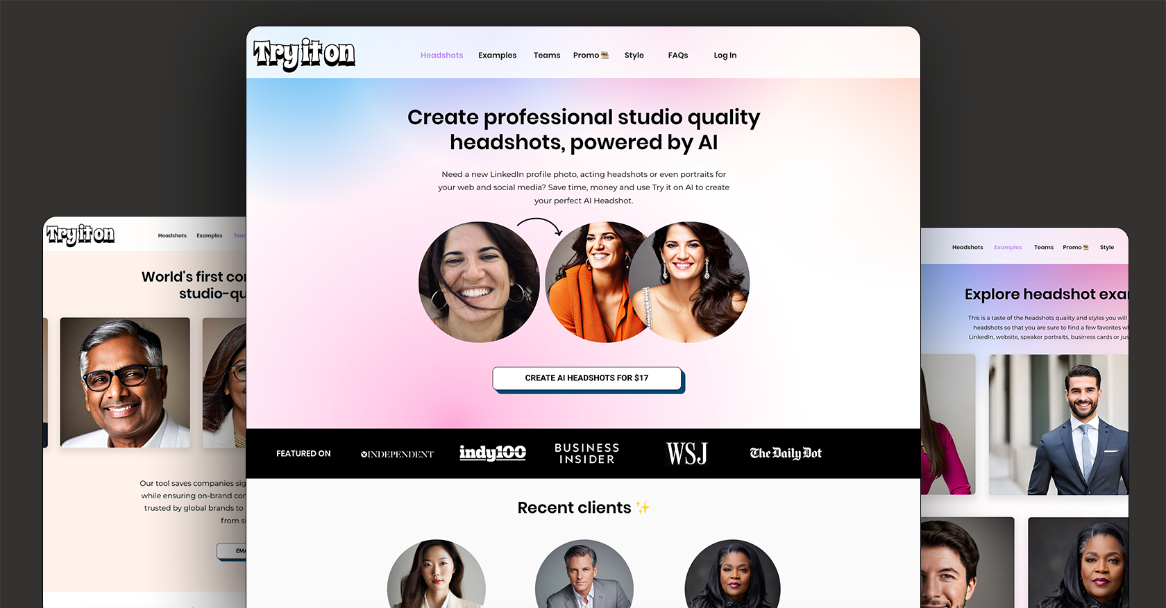 Try it on AI - Screenshot showing the interface and features of this AI tool