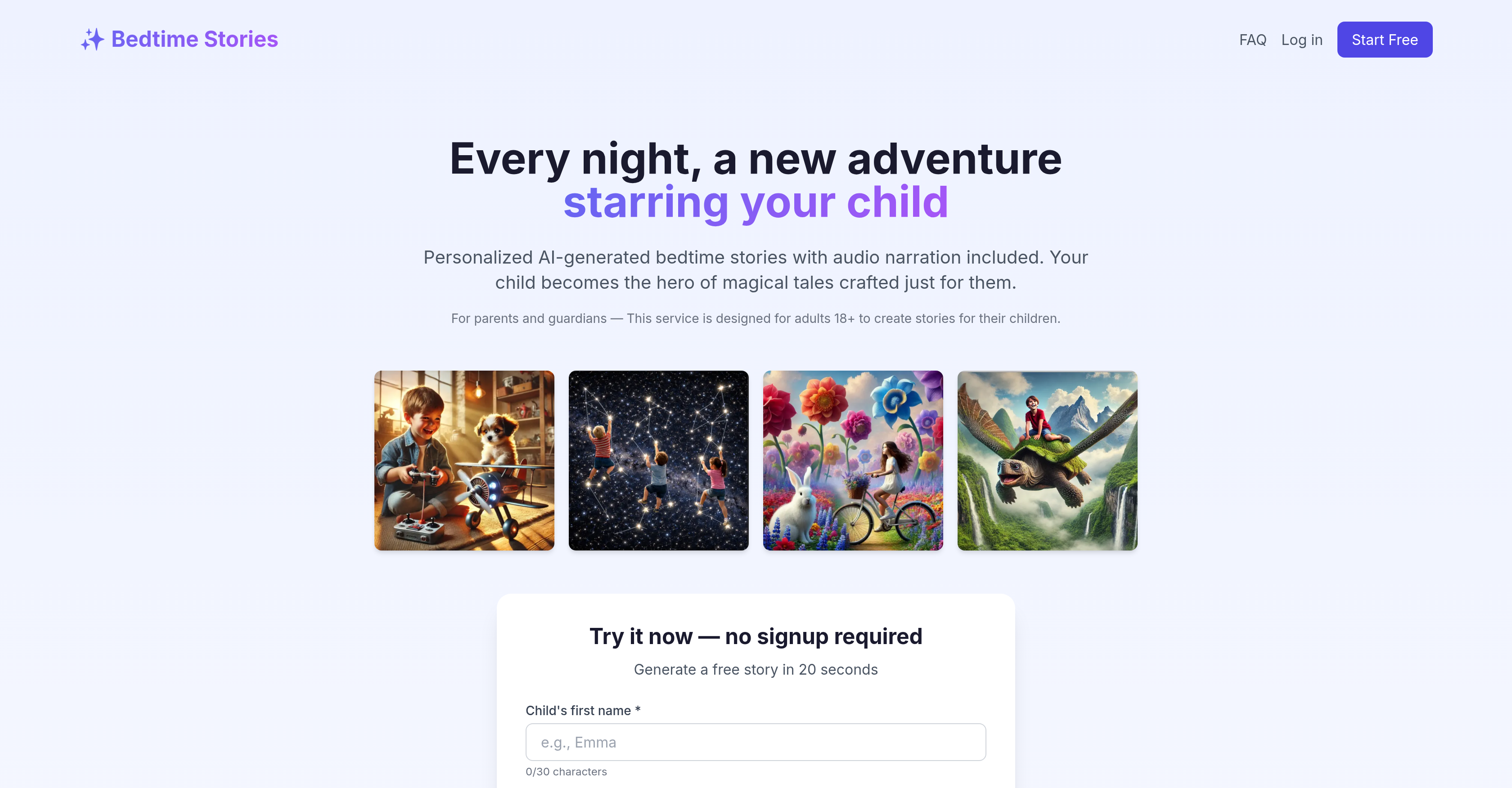 TuckMeIn - Screenshot showing the interface and features of this AI tool
