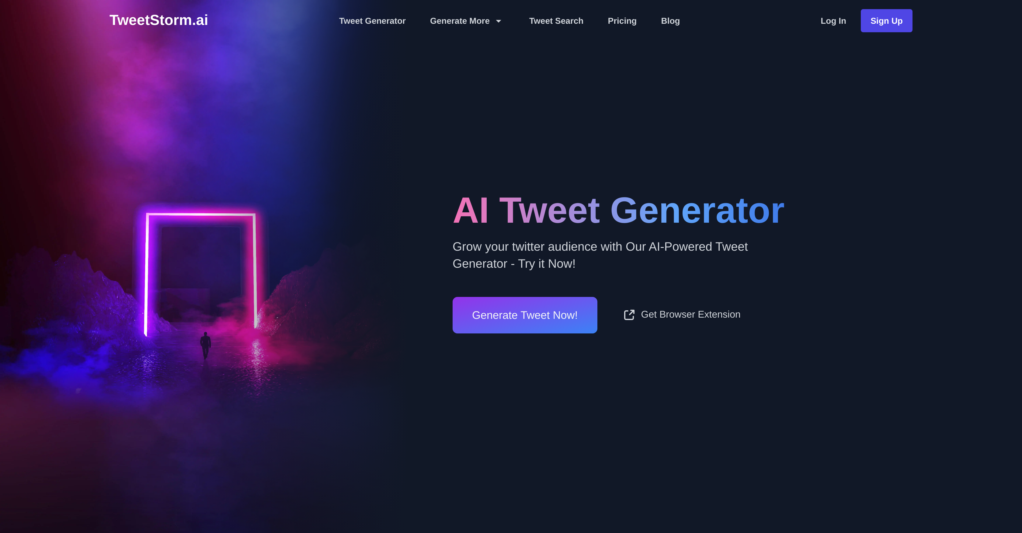 TweetStorm.ai - Screenshot showing the interface and features of this AI tool