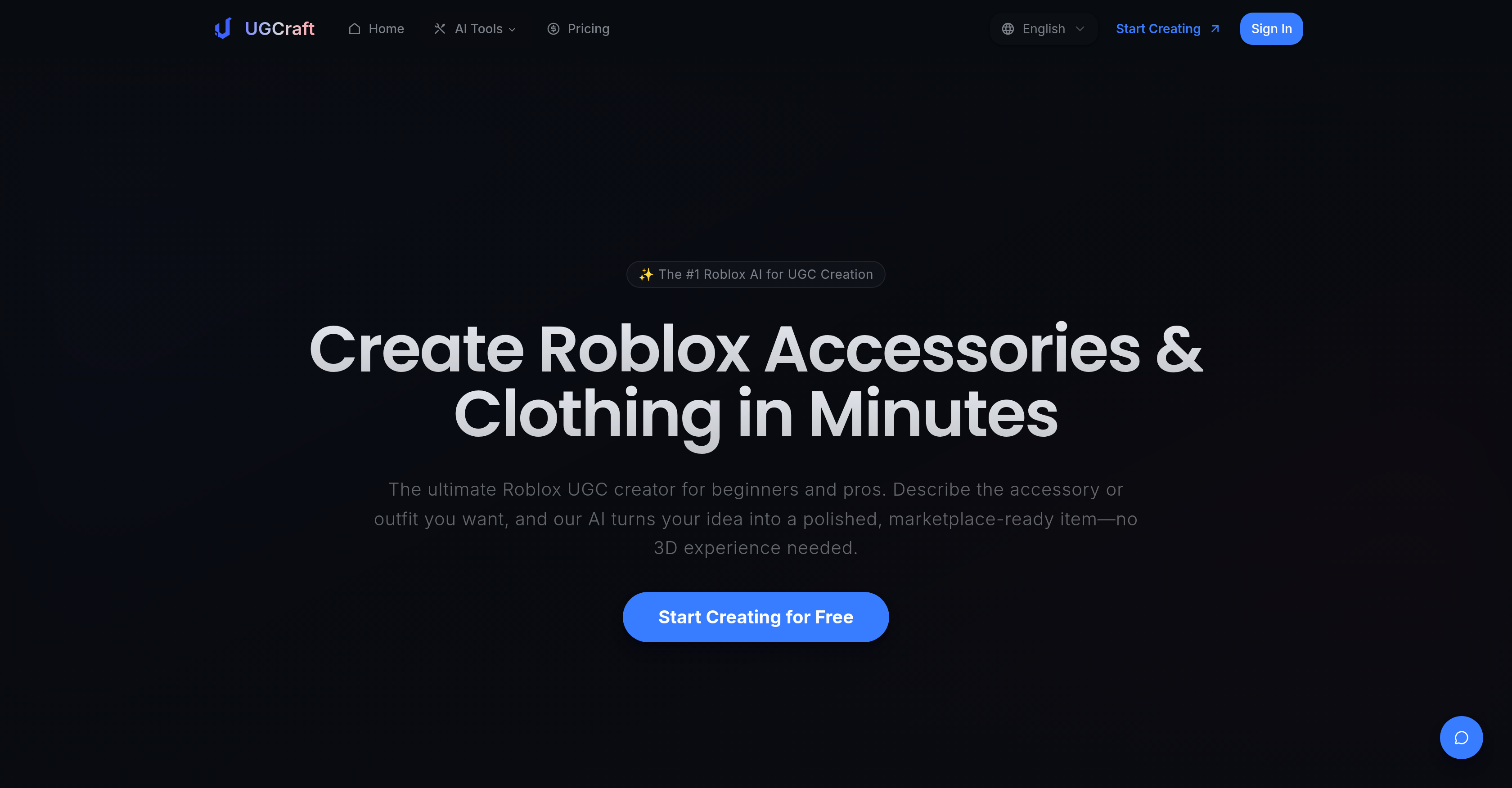 UGCraft AI - Screenshot showing the interface and features of this AI tool