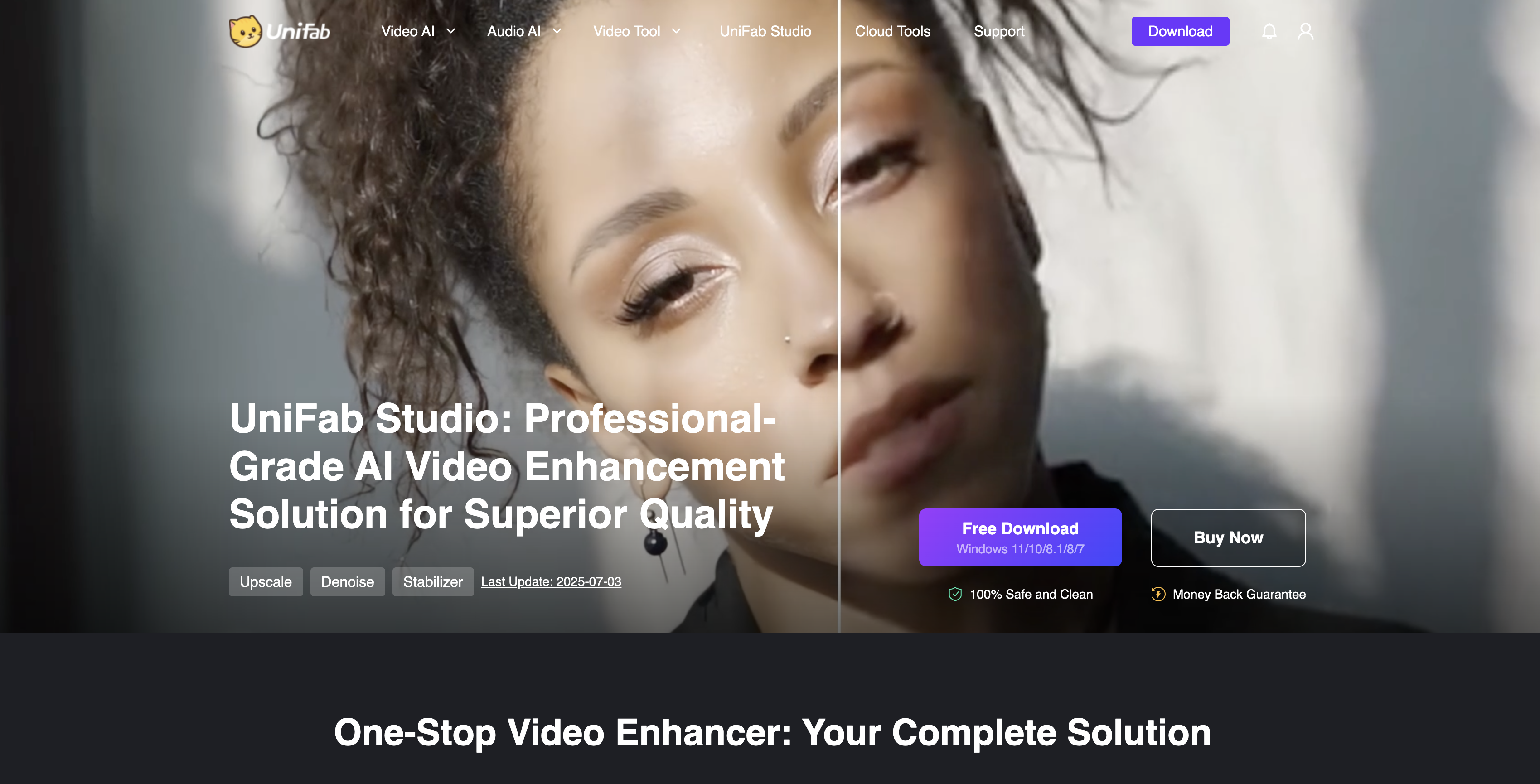 UniFab Studio - Screenshot showing the interface and features of this AI tool