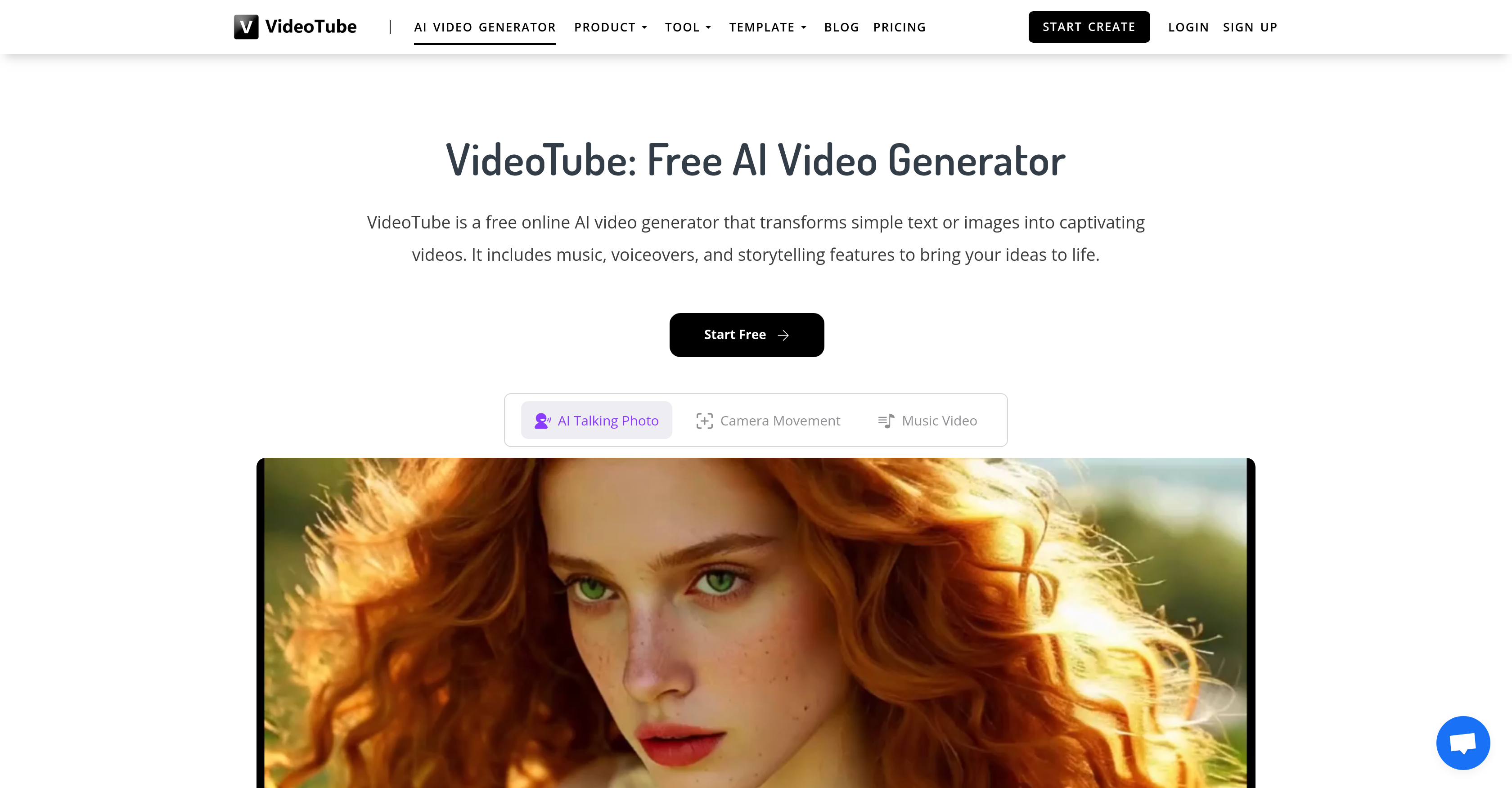 VideoTube - Screenshot showing the interface and features of this AI tool