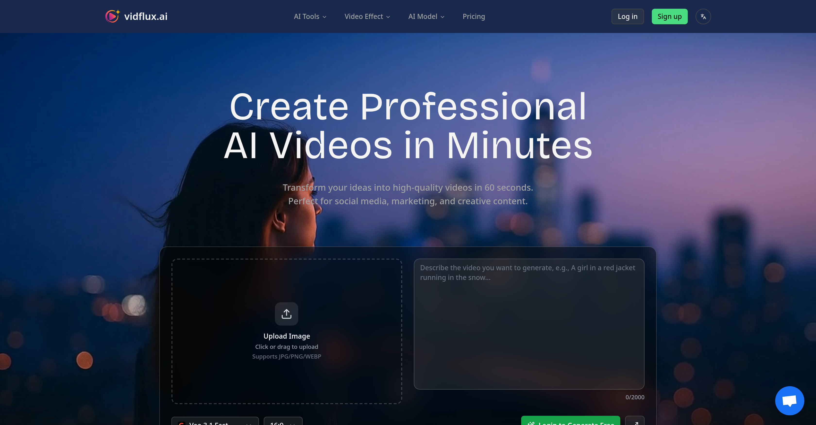 VidFlux AI - Screenshot showing the interface and features of this AI tool
