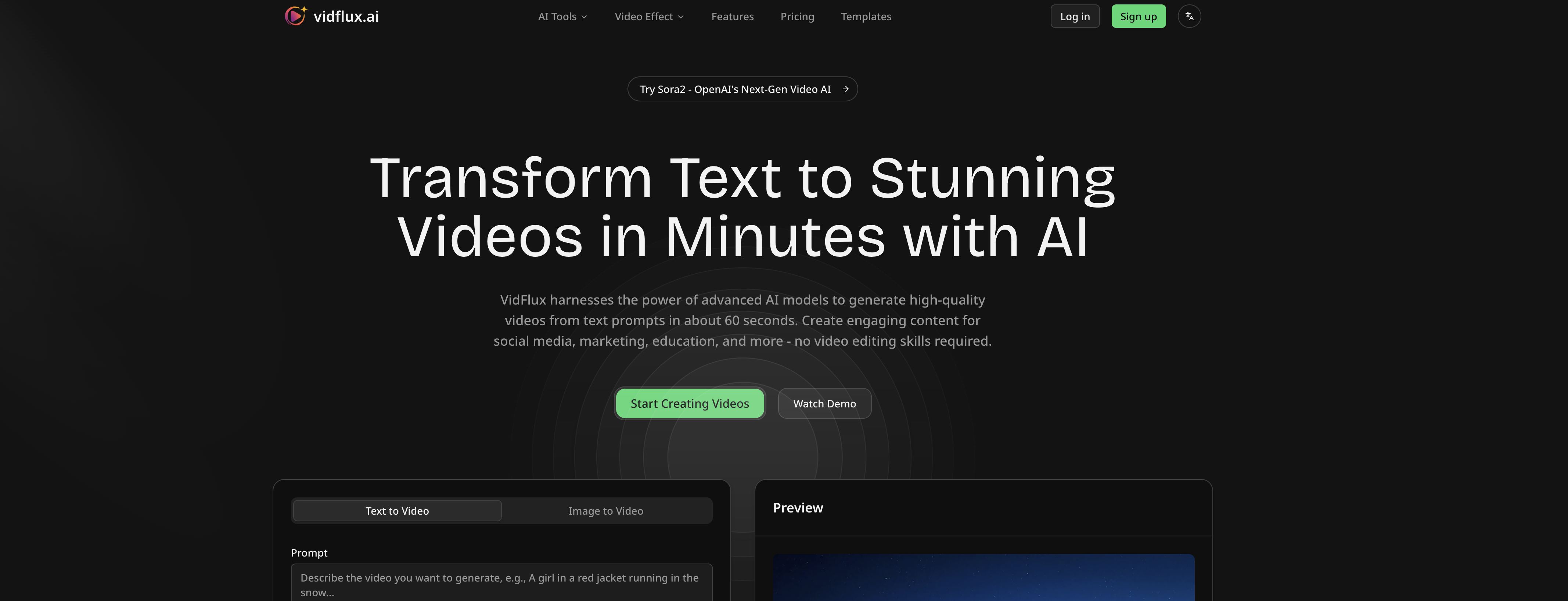 VidFlux - Image to Video AI - Screenshot showing the interface and features of this AI tool