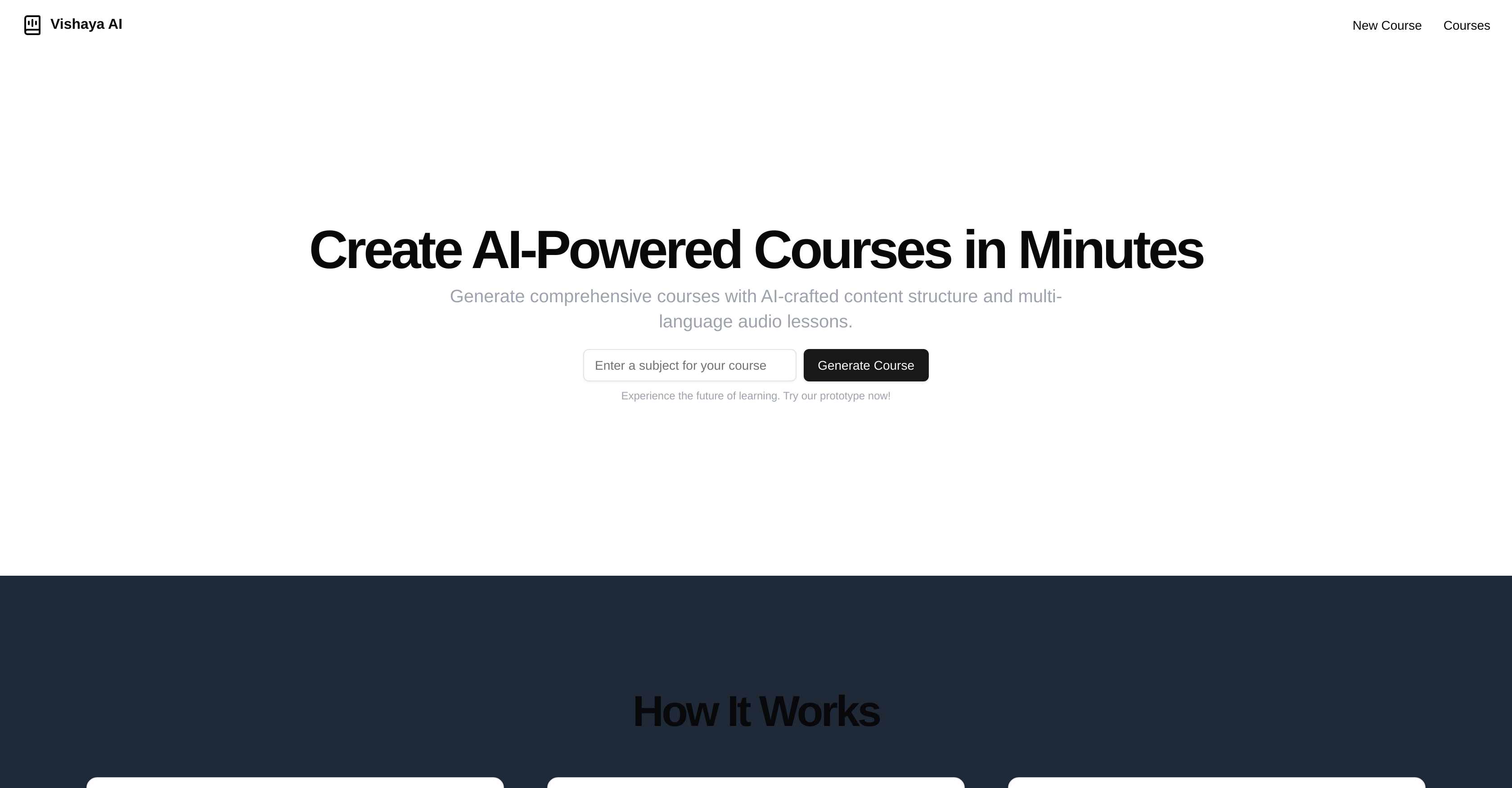 Vishaya AI - Screenshot showing the interface and features of this AI tool