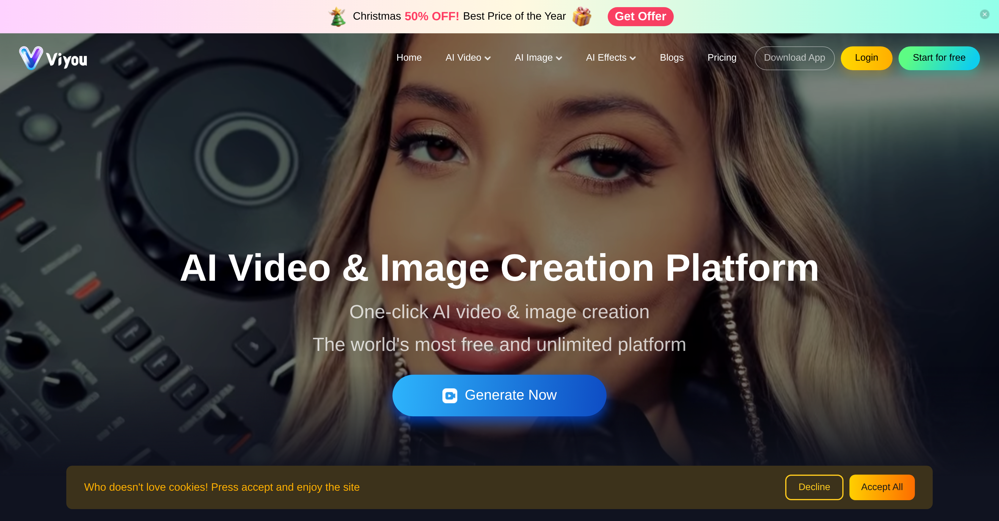 Viyou AI - Screenshot showing the interface and features of this AI tool