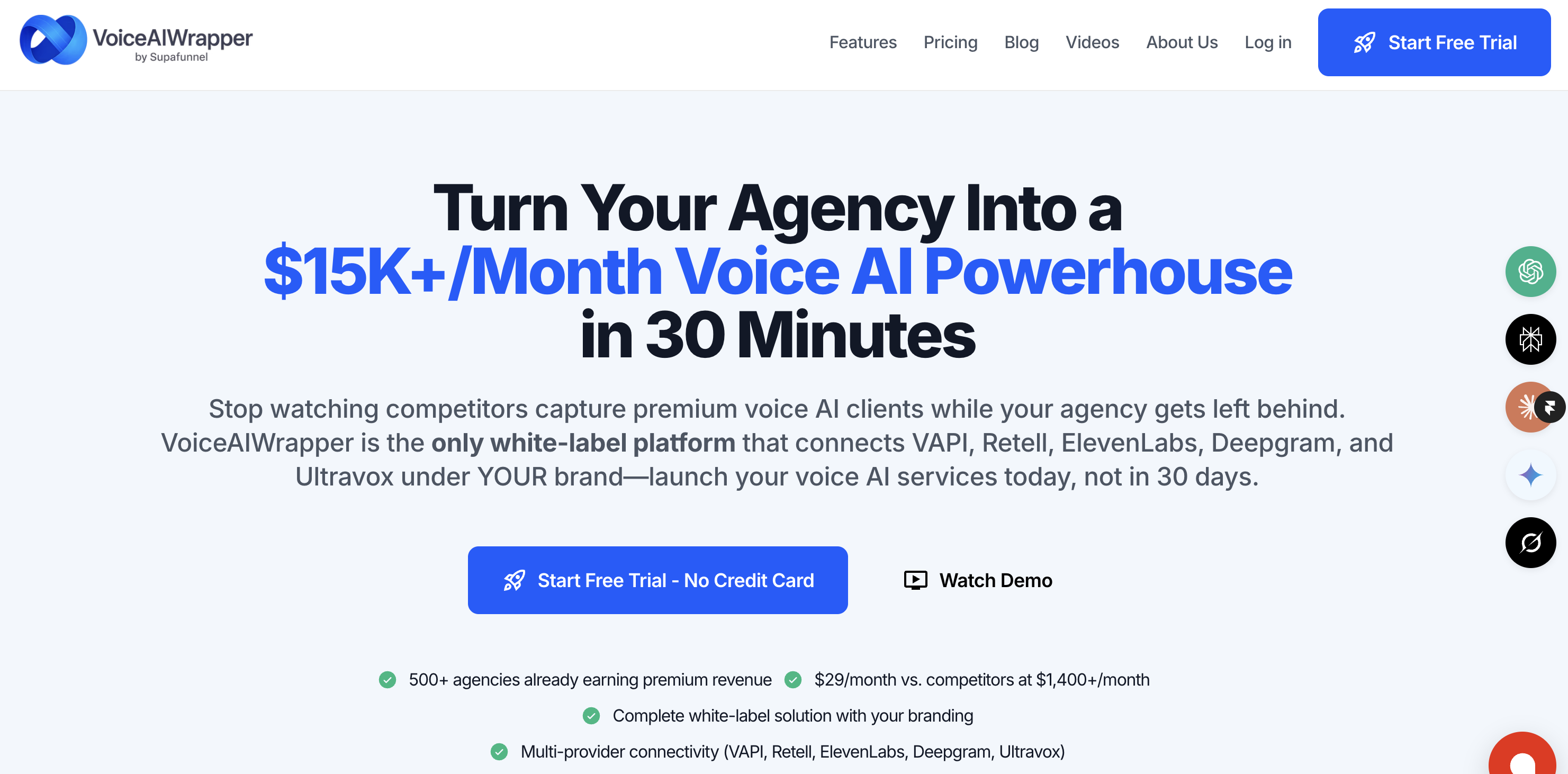 VoiceAIWrapper - Screenshot showing the interface and features of this AI tool