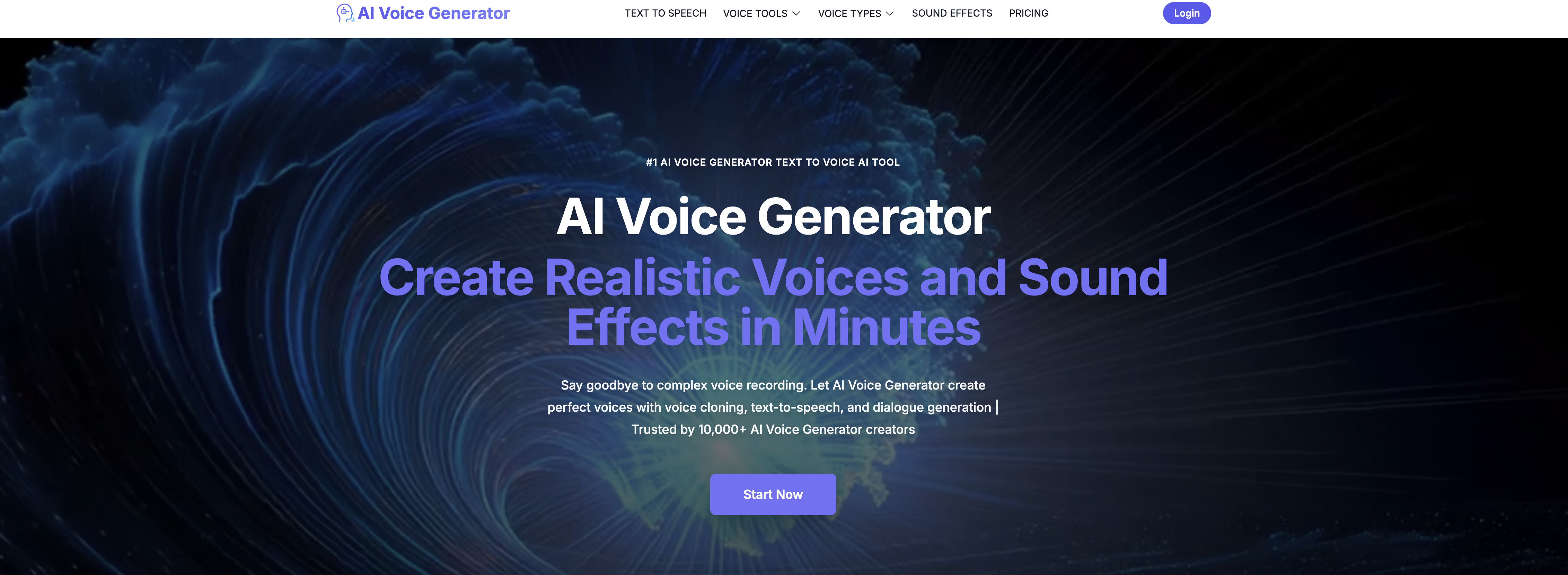 Voice cloning by AIVoiceGen - Screenshot showing the interface and features of this AI tool