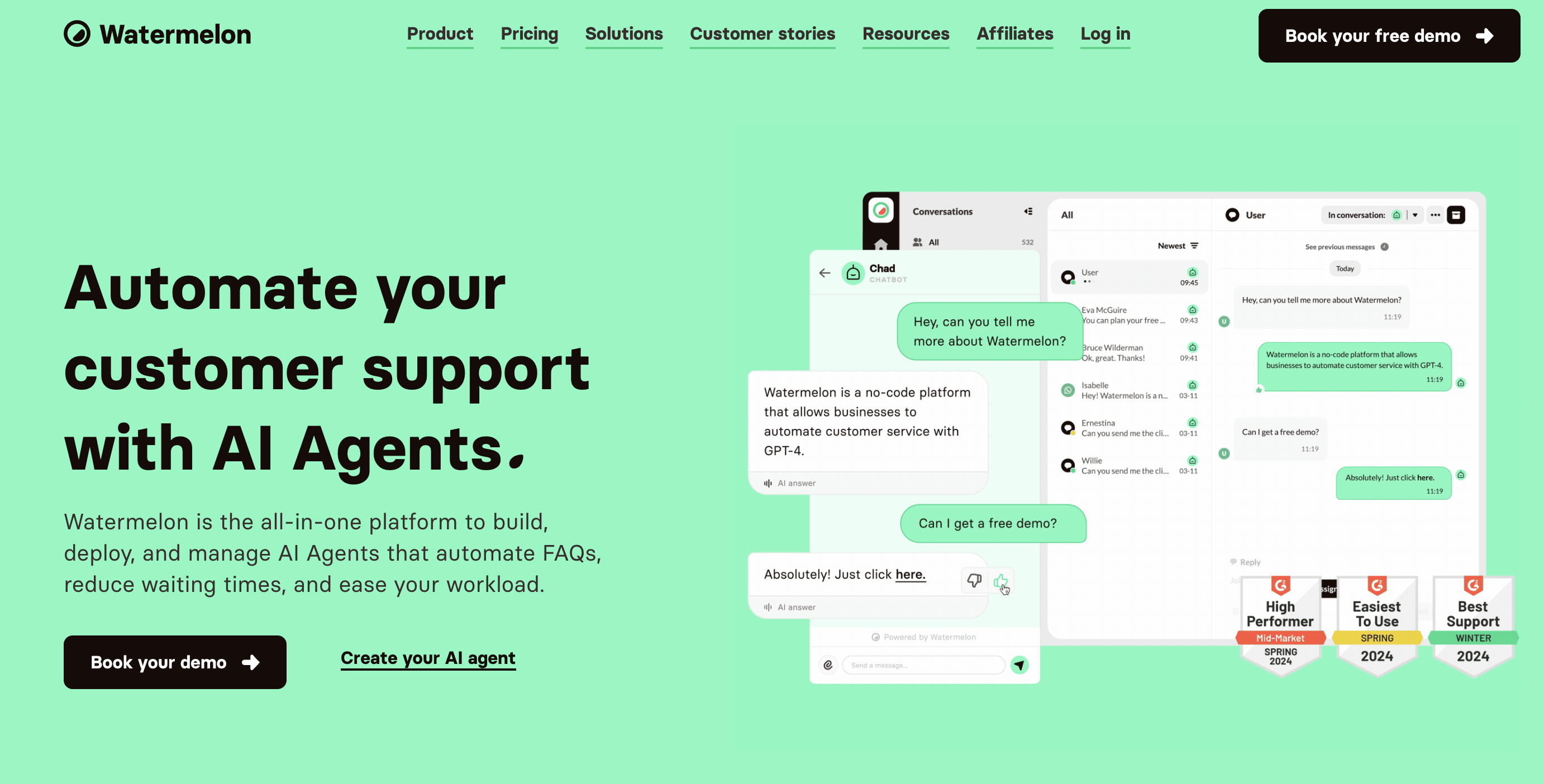 Watermelonv10.3.7 - Screenshot showing the interface and features of this AI tool