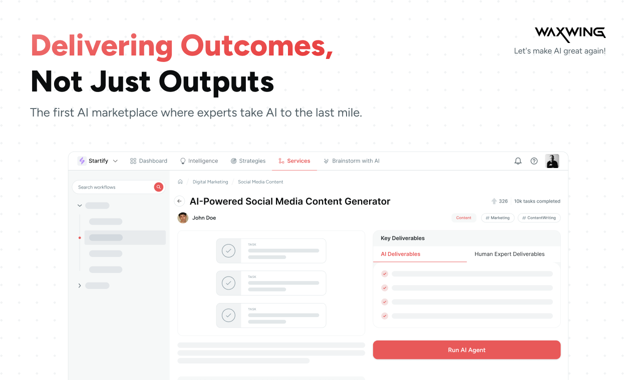 Waxwing - Screenshot showing the interface and features of this AI tool