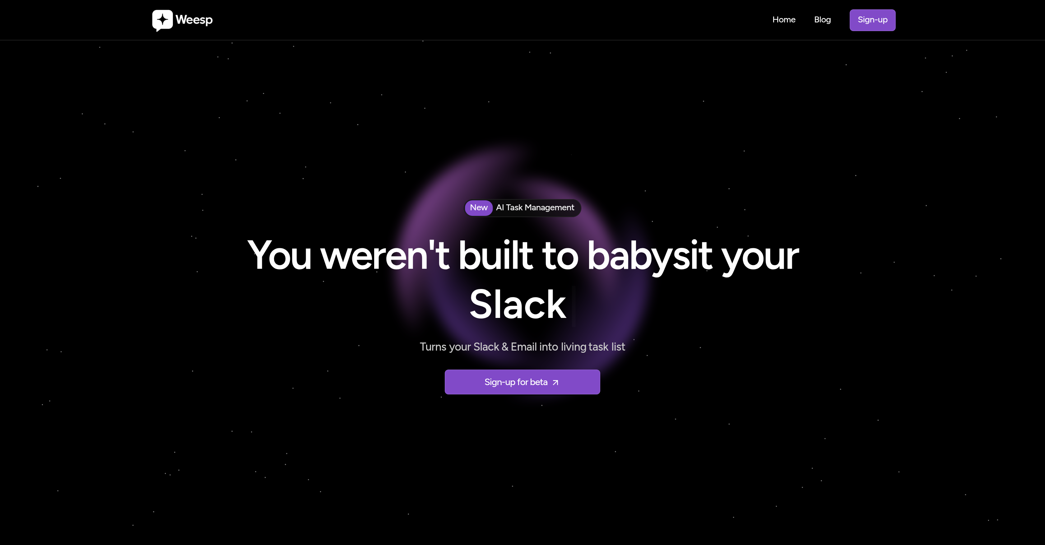Weesp - Screenshot showing the interface and features of this AI tool