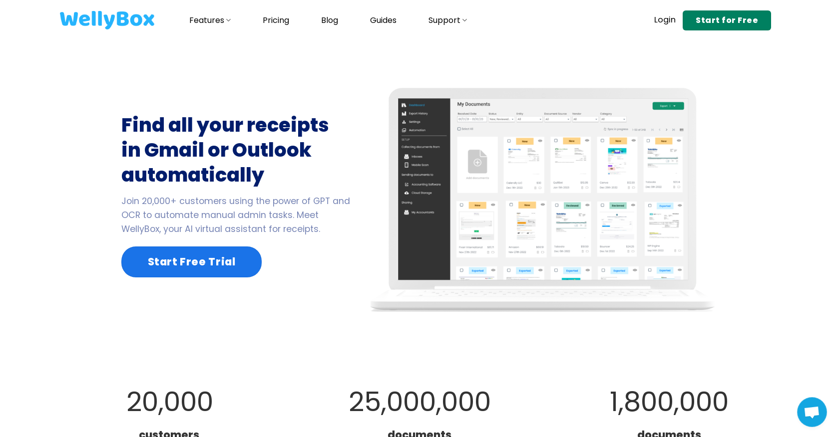Wellybox - Screenshot showing the interface and features of this AI tool