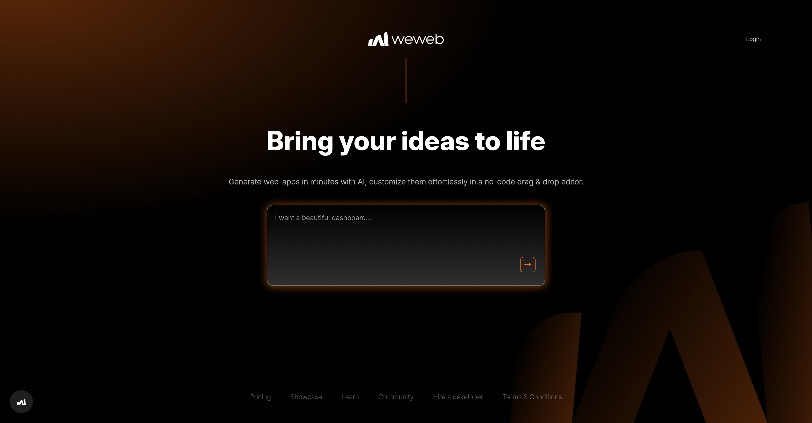 WeWeb - Screenshot showing the interface and features of this AI tool