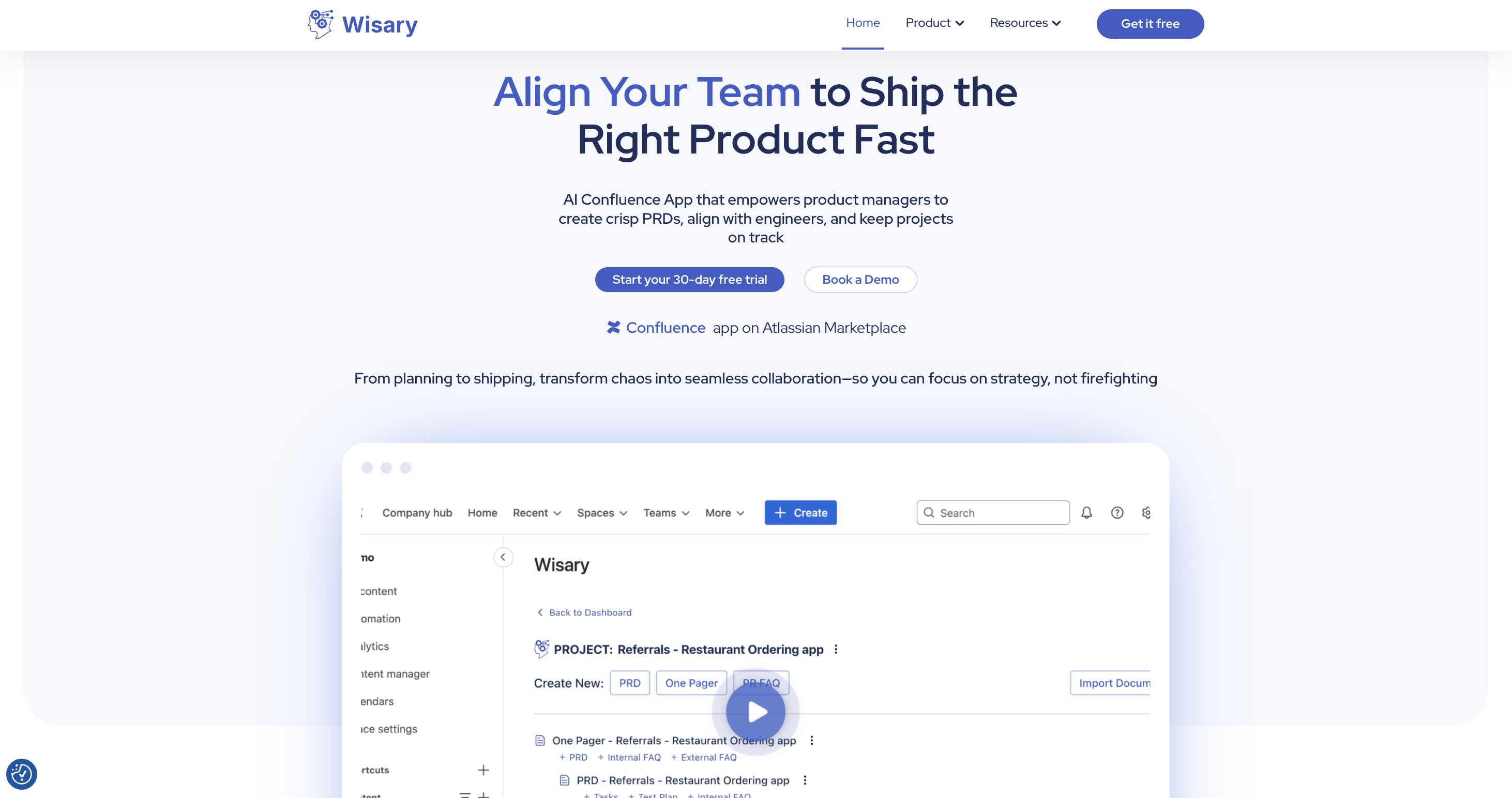 Wisary - Screenshot showing the interface and features of this AI tool
