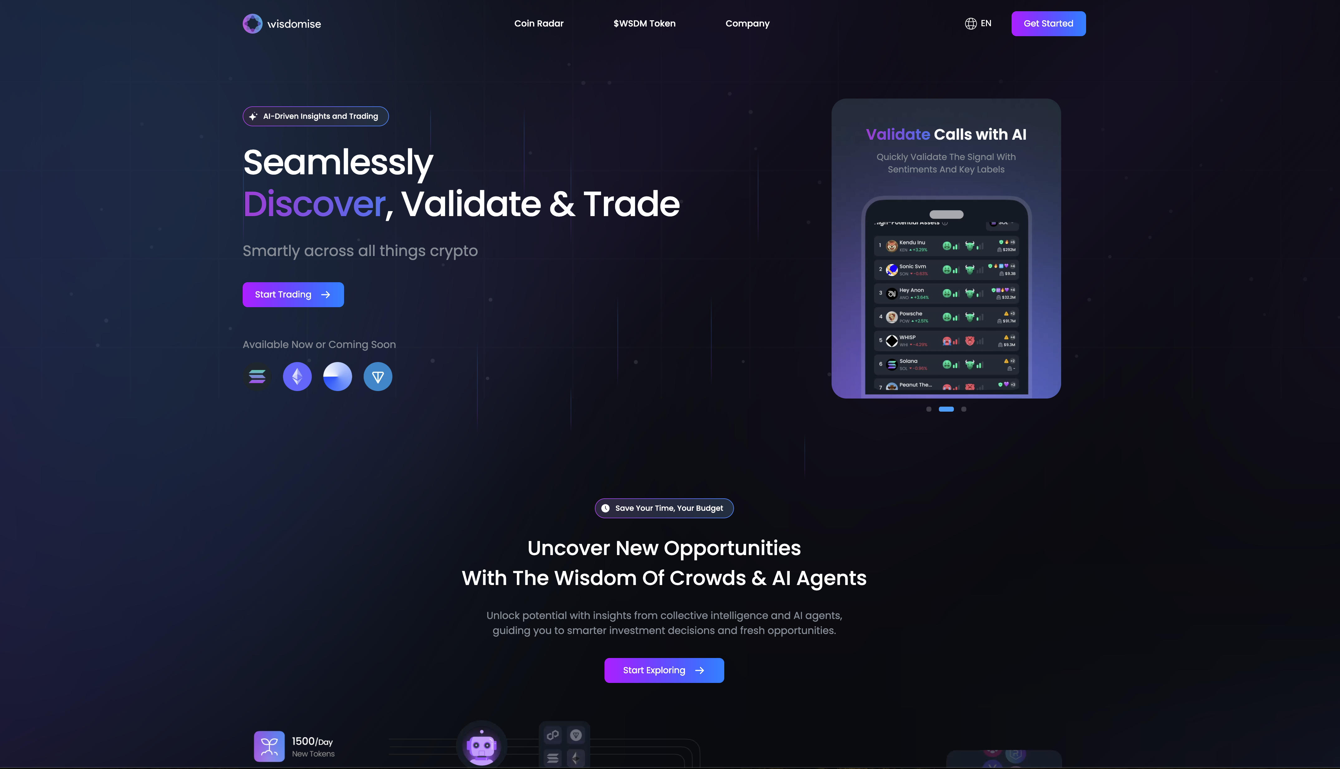 Wisdomise - Screenshot showing the interface and features of this AI tool