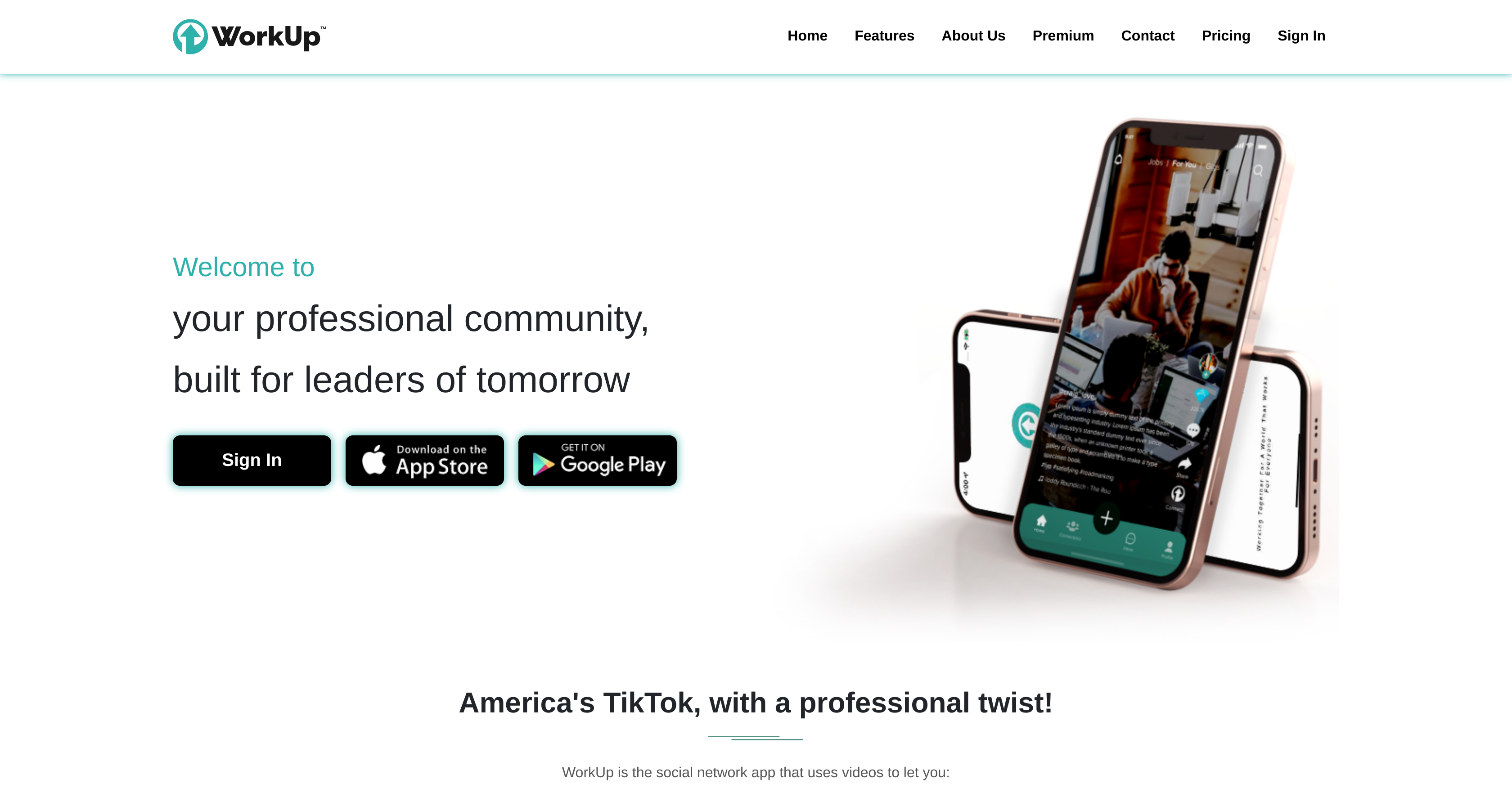WorkUp - Screenshot showing the interface and features of this AI tool