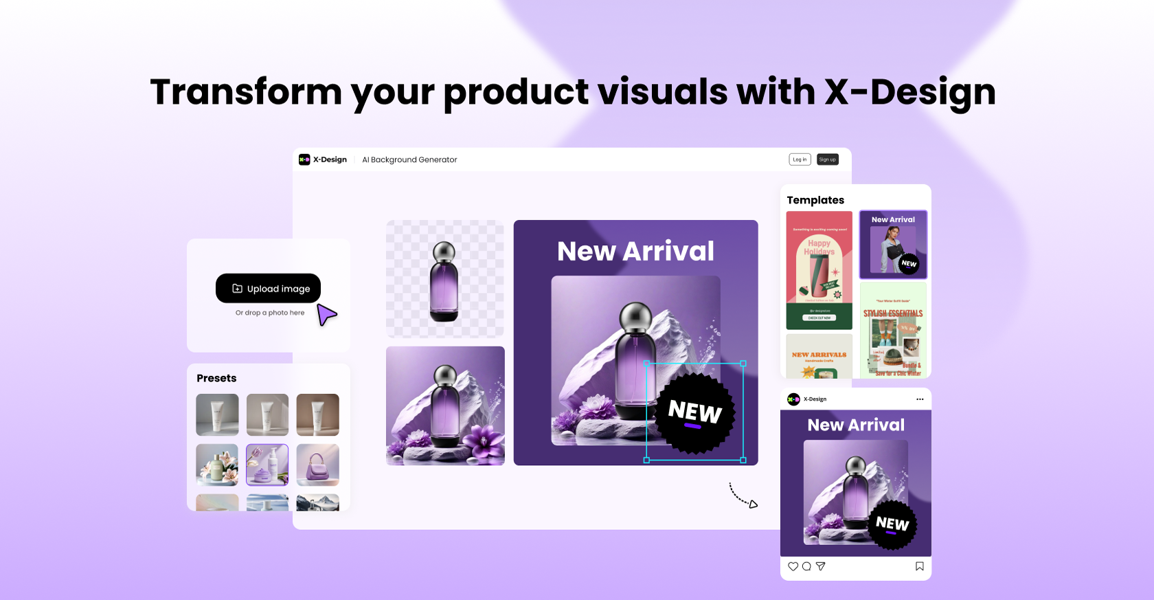 X-Design - Screenshot showing the interface and features of this AI tool