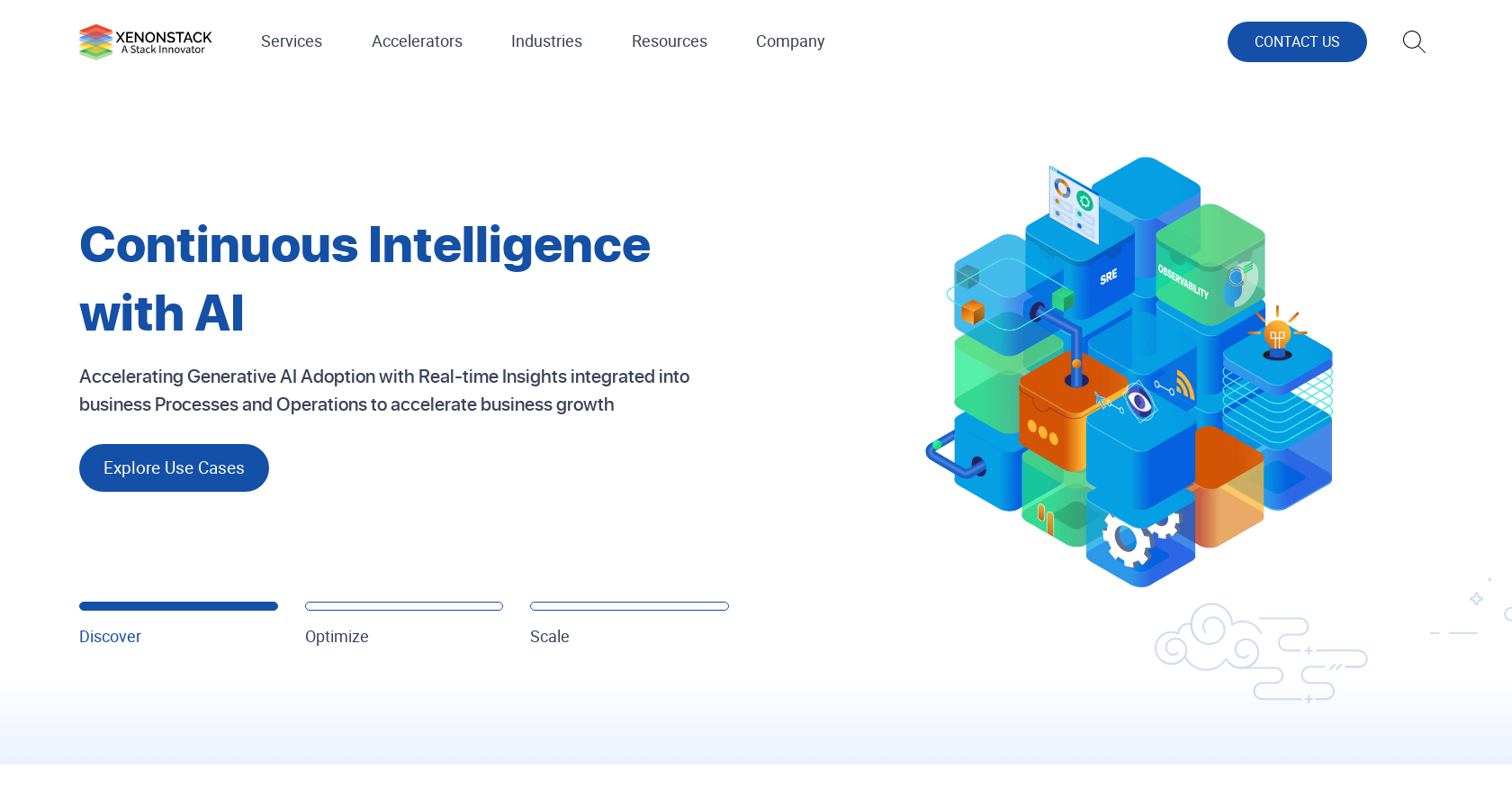 XenonStack - Screenshot showing the interface and features of this AI tool